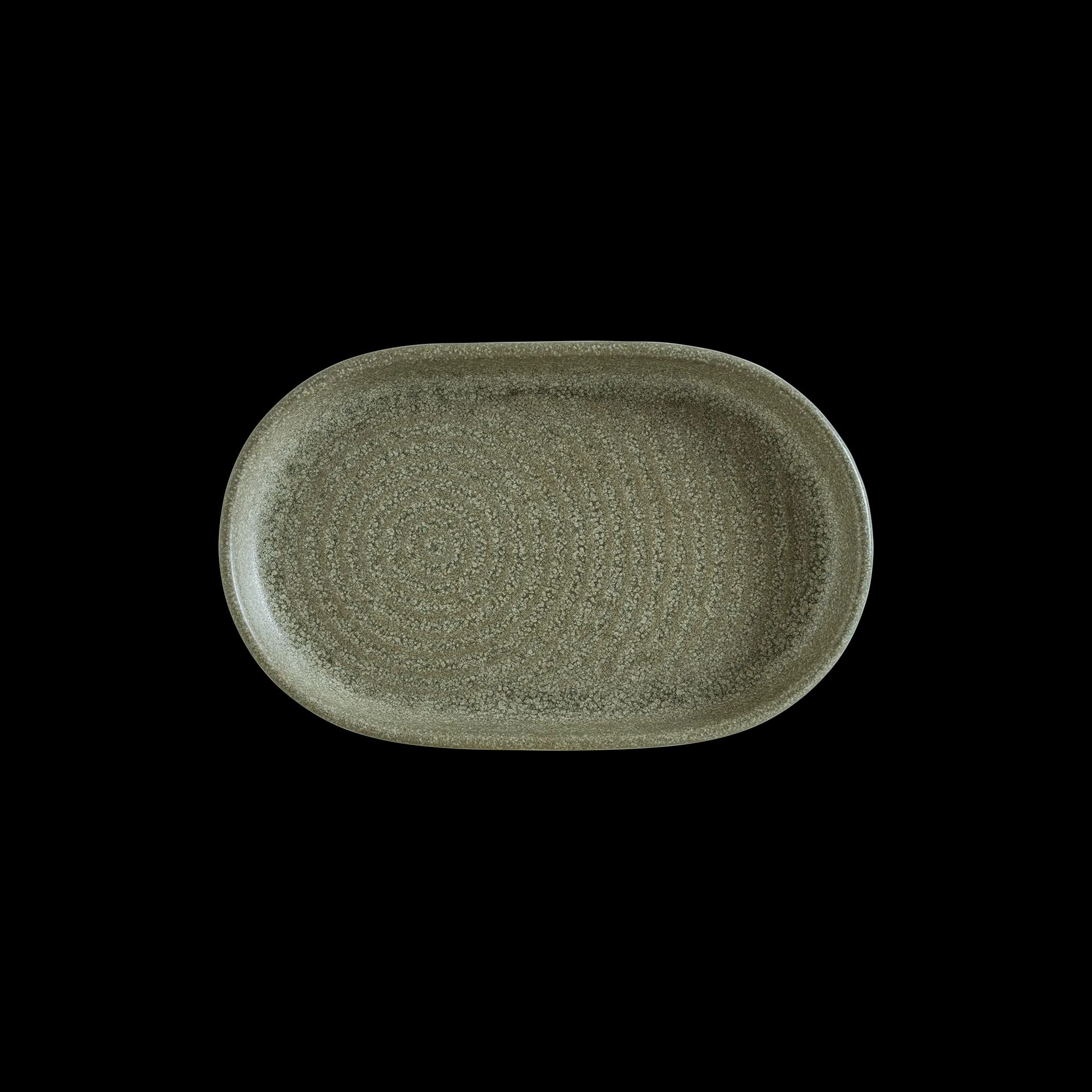 Adelfa Ripple Oval Plate 15 cm