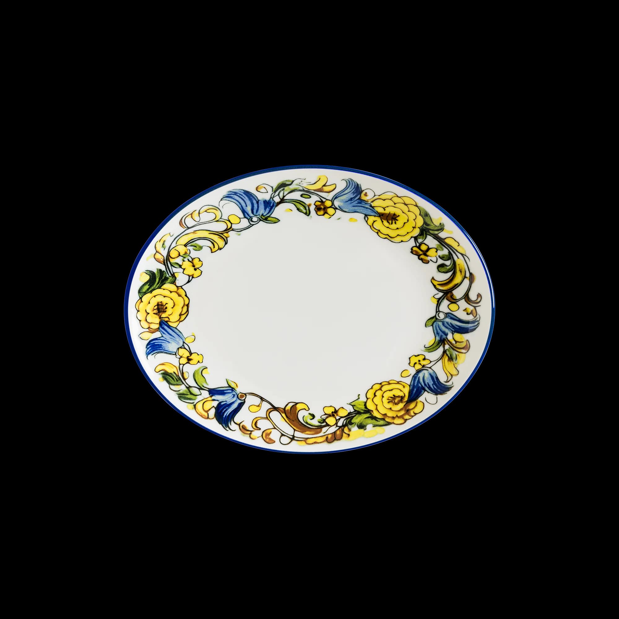 Albufera Mid White Moove Oval Plate 31*24 cm