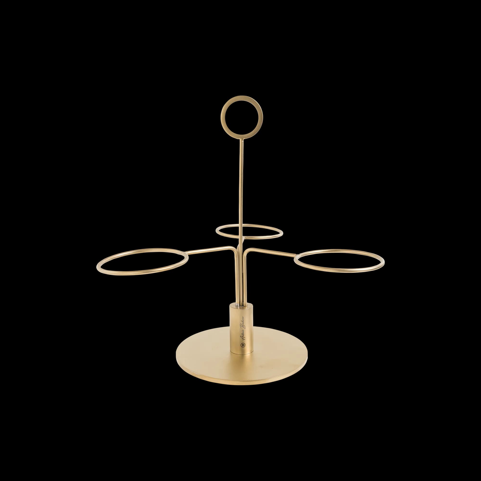 Clair Matte Gold 3 Tier Serving Stand