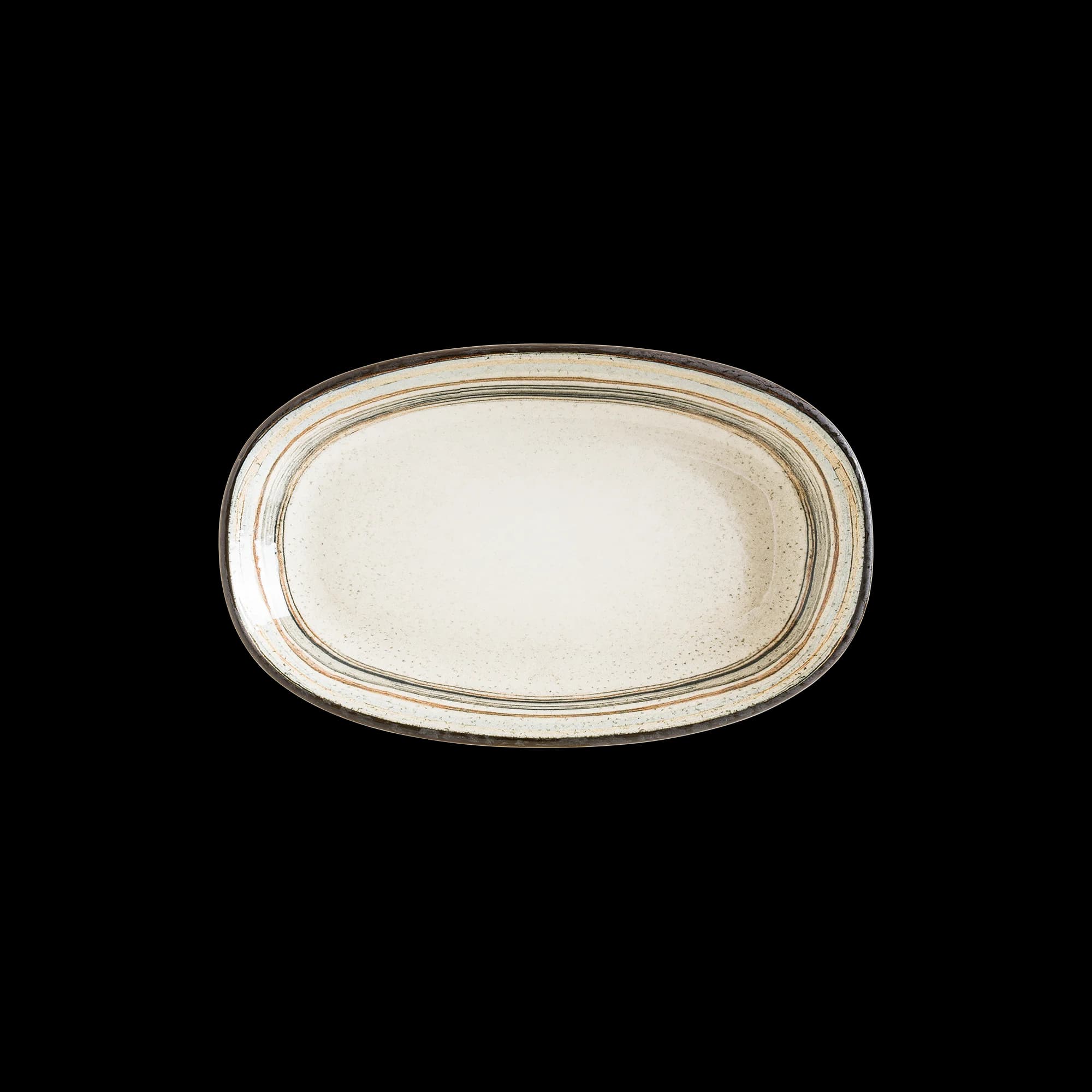 Cortado Spiral Gourmet Oval Plate 24*14 cm 430 cc