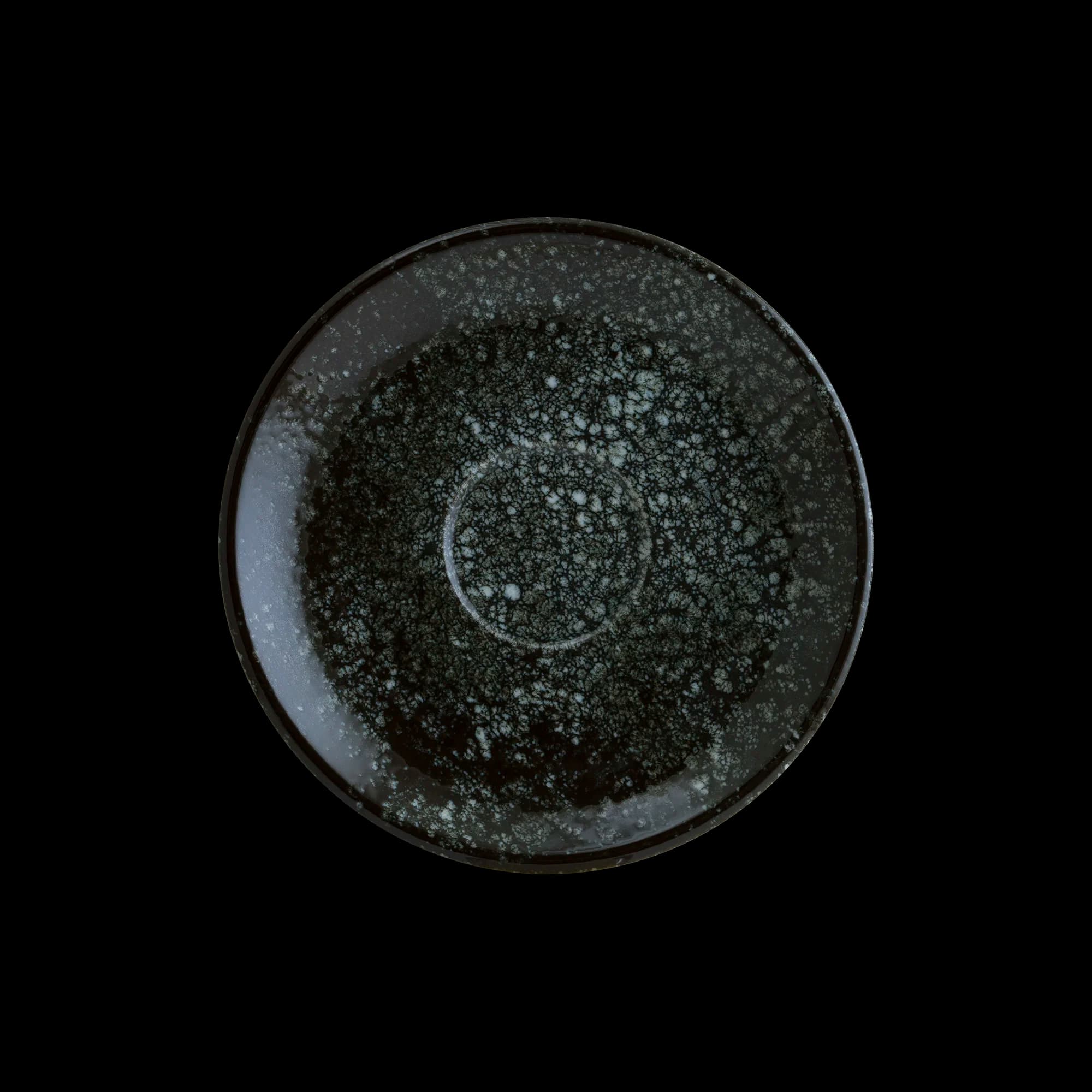 Cosmos Black Gourmet Coffee Saucer 12 cm