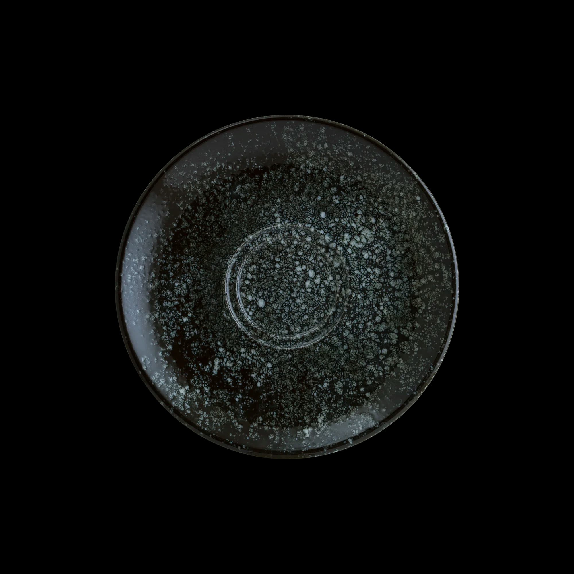 Cosmos Black Gourmet Coffee Saucer 16 cm