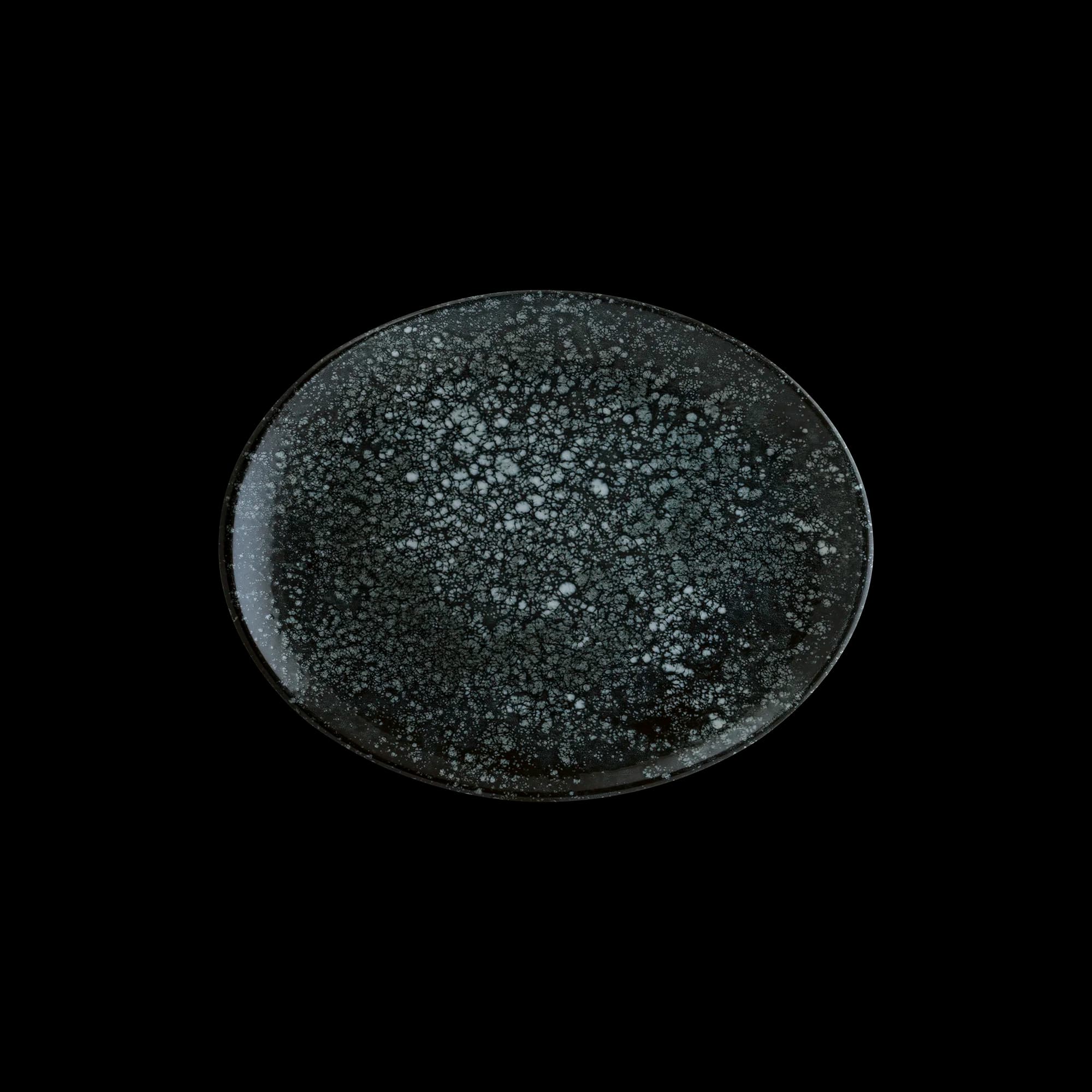 Cosmos Black Moove Oval Plate 31*24 cm