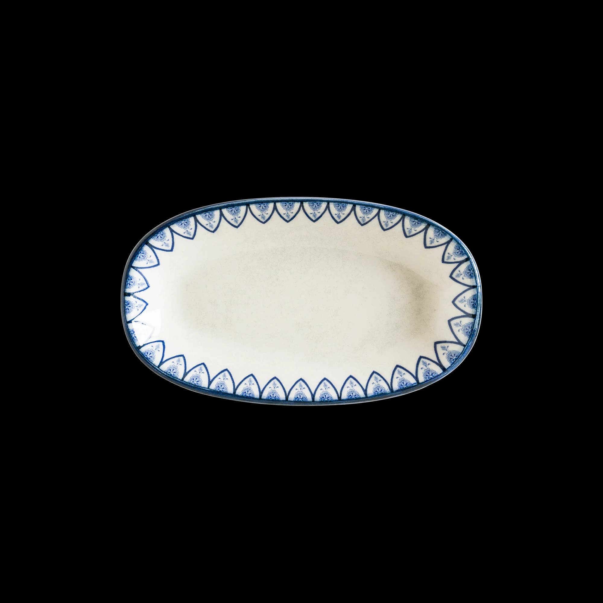 Esnaf Mid White Gourmet Oval Plate 15*8.5 cm 95 cc