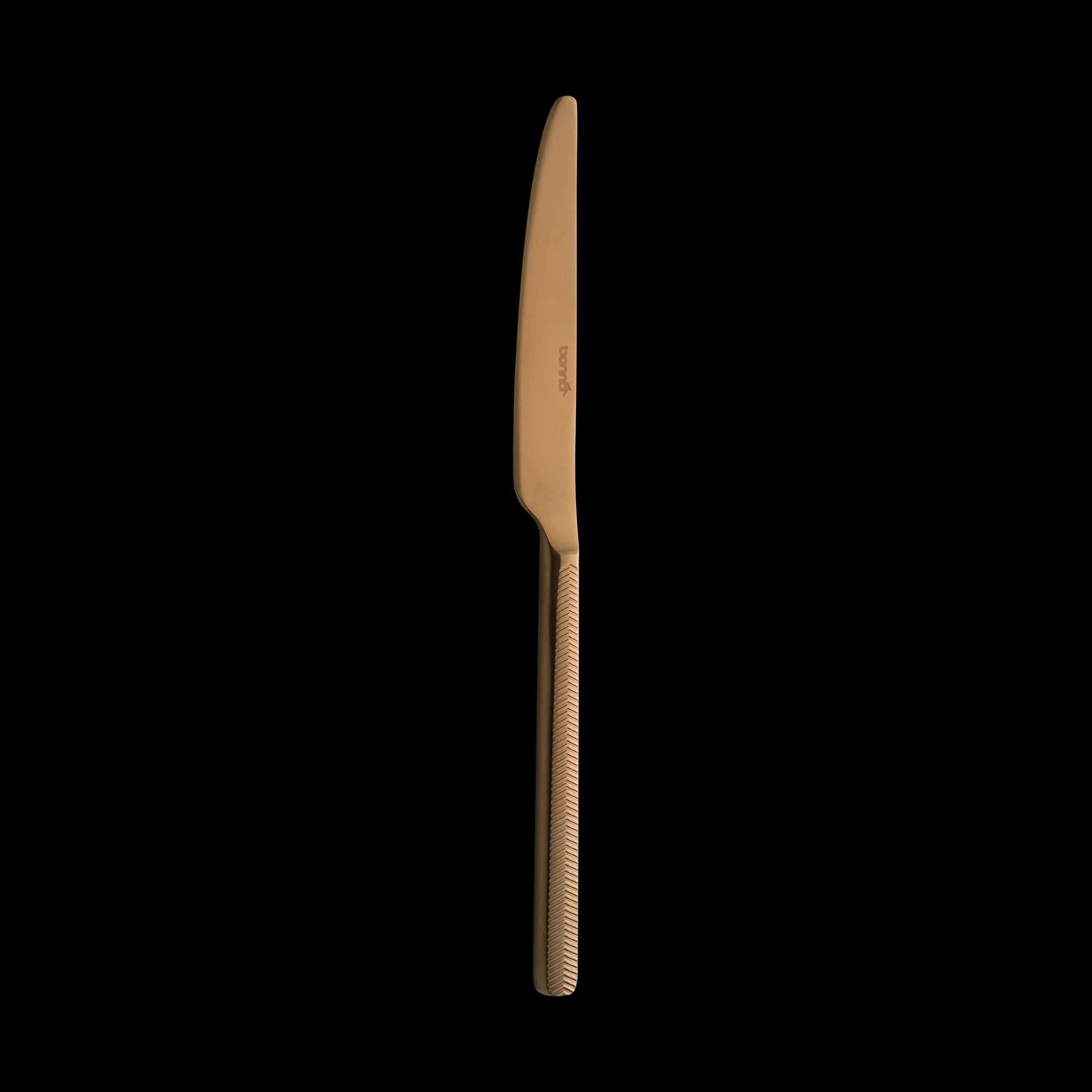 Illusion Mat Bronze Dessert Knife