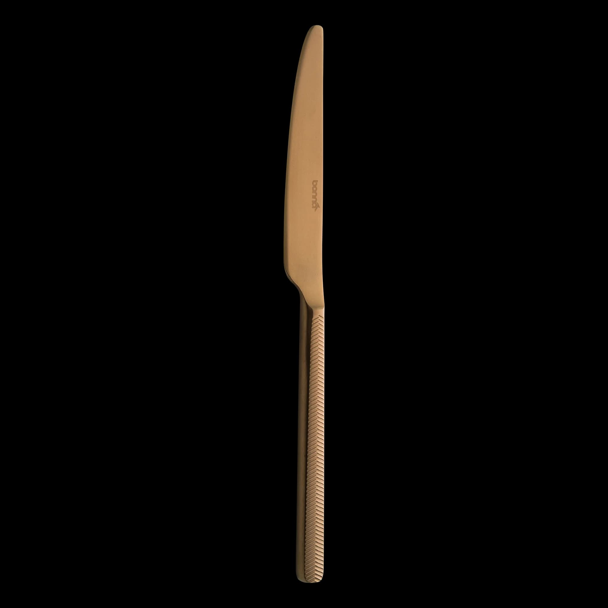 Illusion Mat Bronze Table Knife
