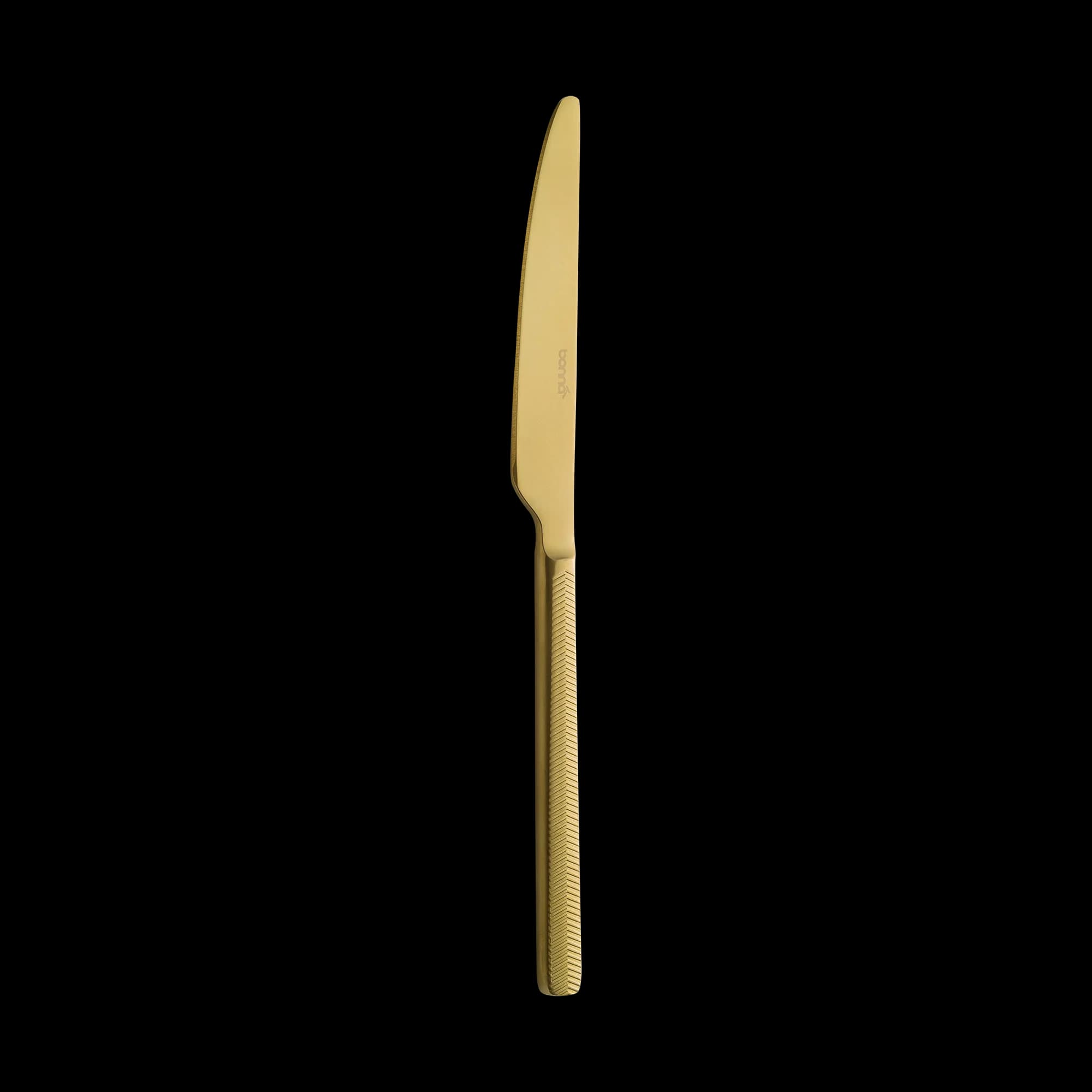 Illusion Mat Gold Dessert Knife