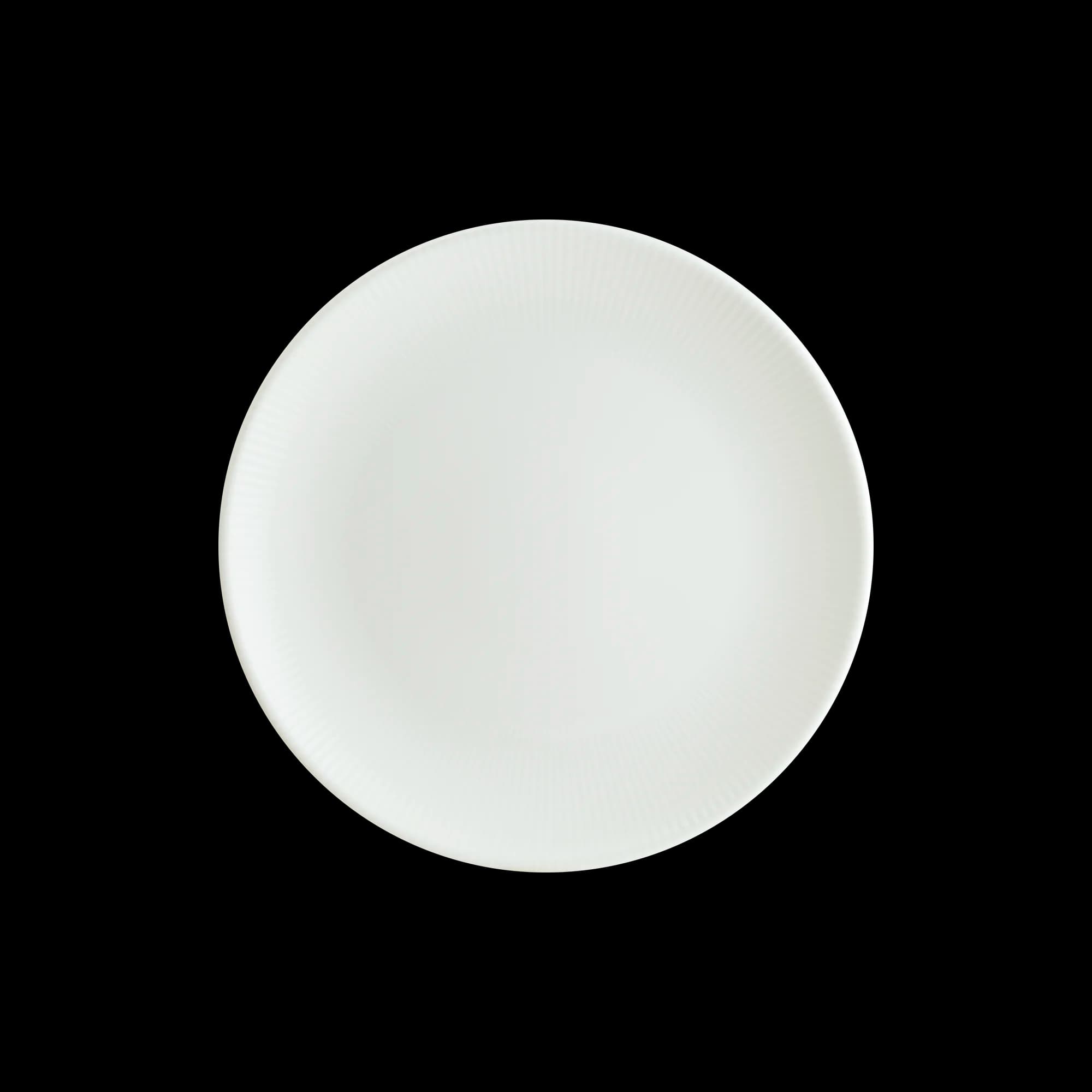 Iris White Gourmet Flat Plate 17 cm