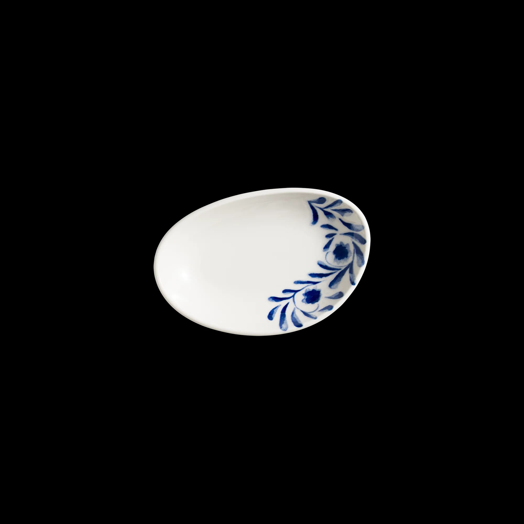 Lavis Blue Vago Oval Plate 12*8 cm