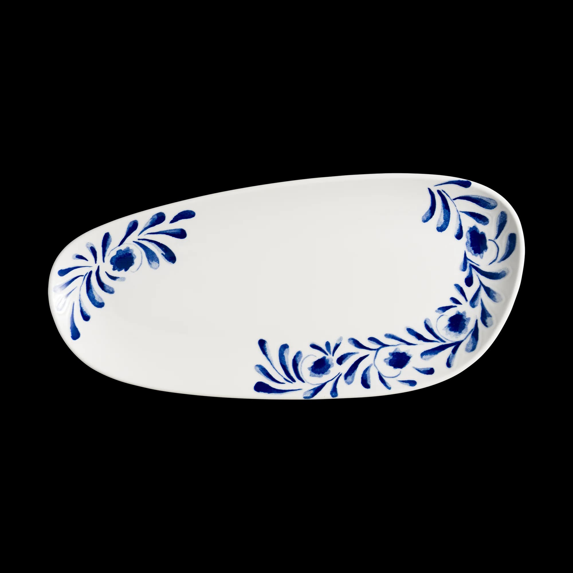 Lavis Blue Vago Rectangular Plate 36 cm