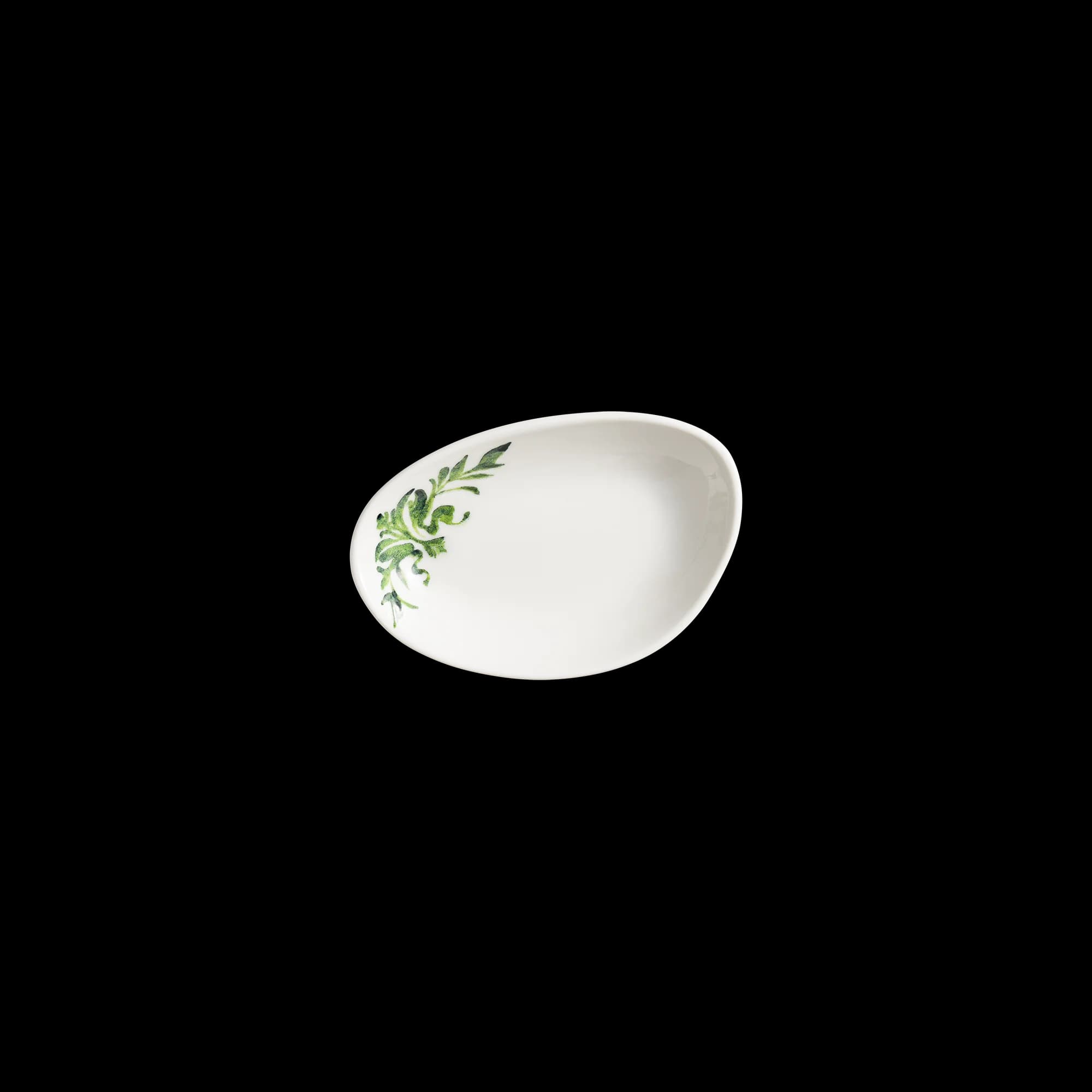 Lavis Green Vago Oval Plate 15*8.5 cm 140 cc