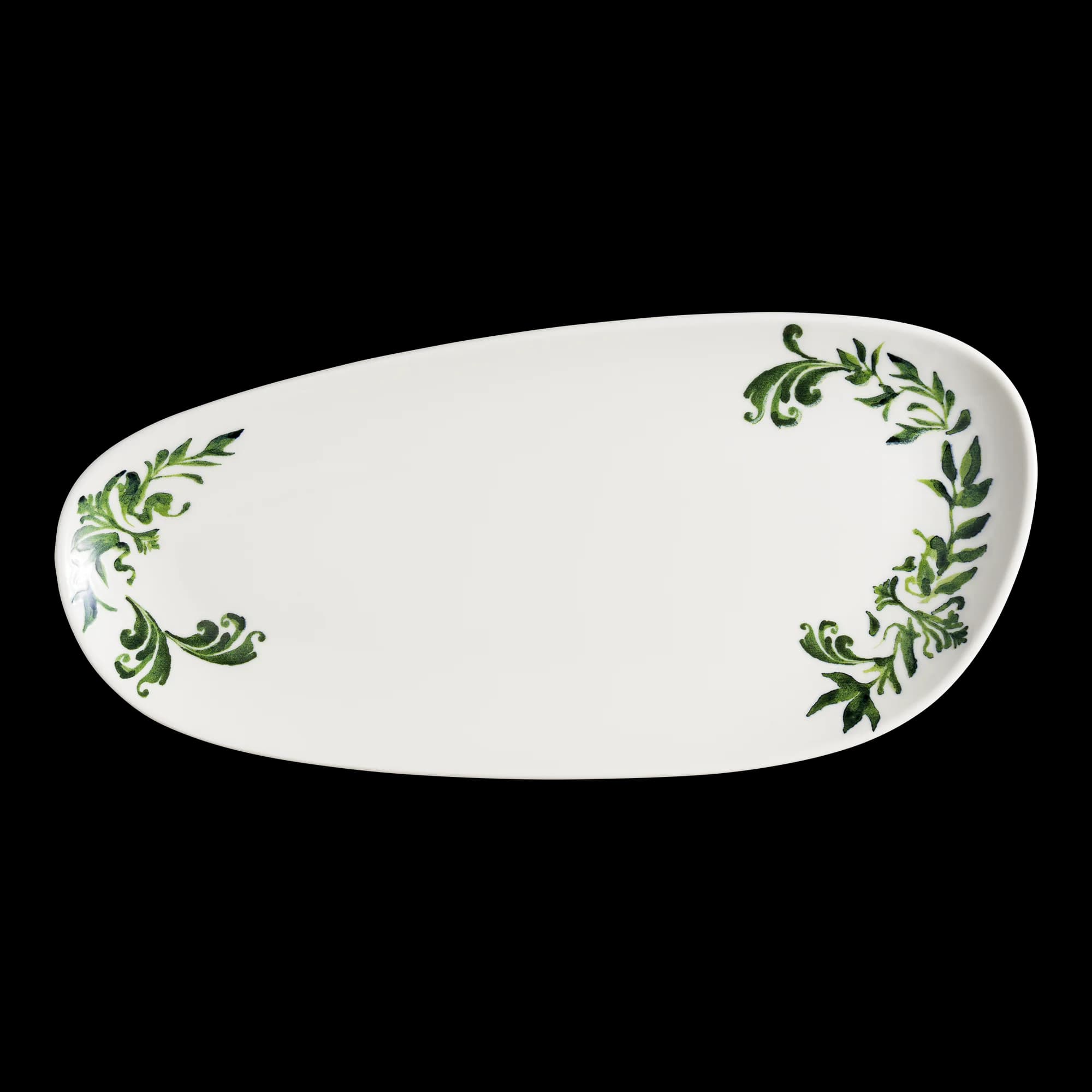 Lavis Green Vago Rectangular Plate 36 cm