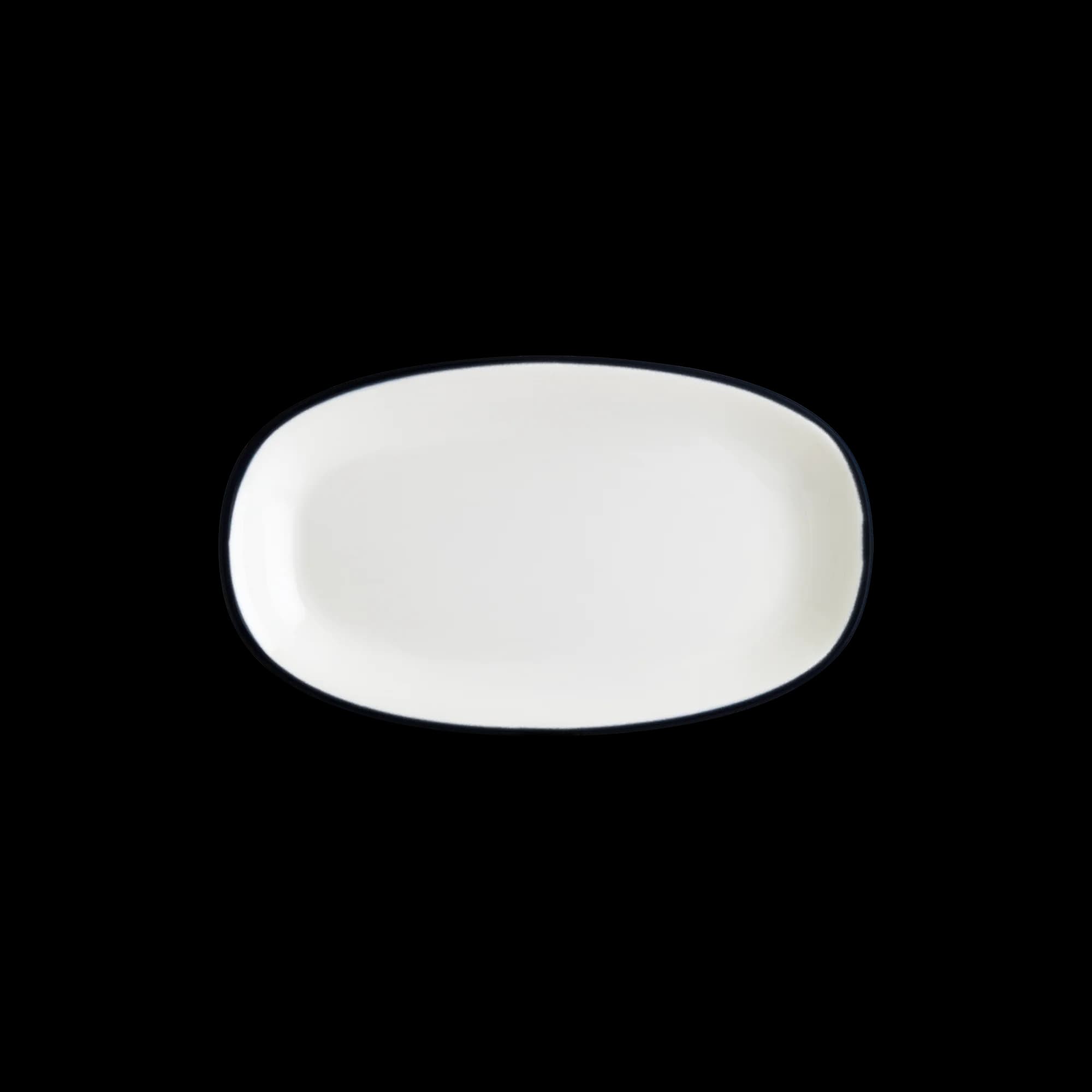 Linea Black Gourmet Oval Plate 15*8.5 cm 95 cc