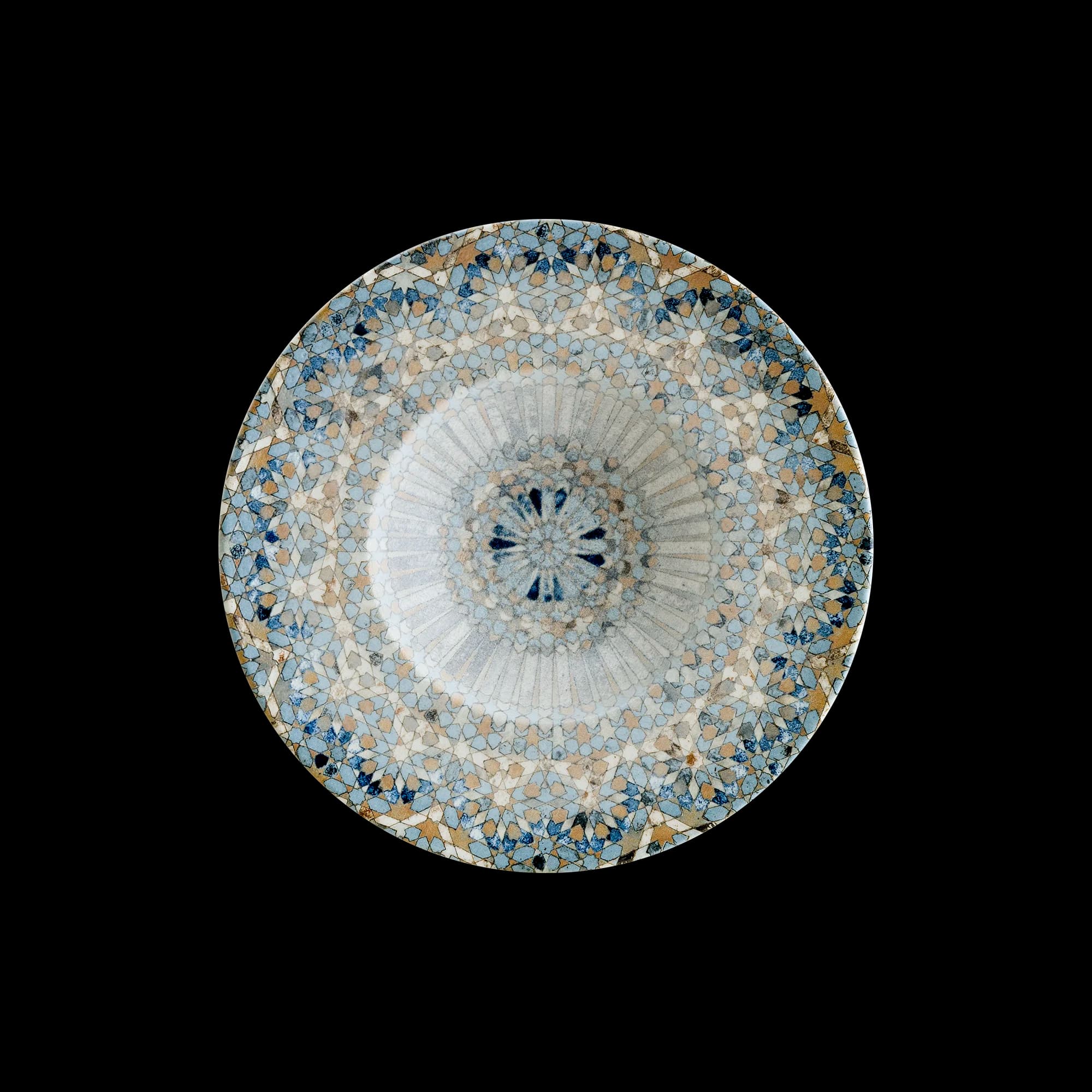 Luca Mosaic Banquet Deep Plate 24 cm 270 cc