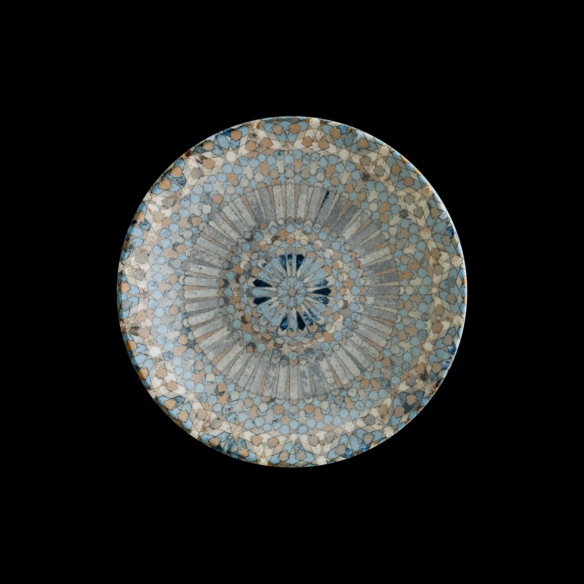 Luca Mosaic  Bloom Deep Plate 25 cm 1300 cc