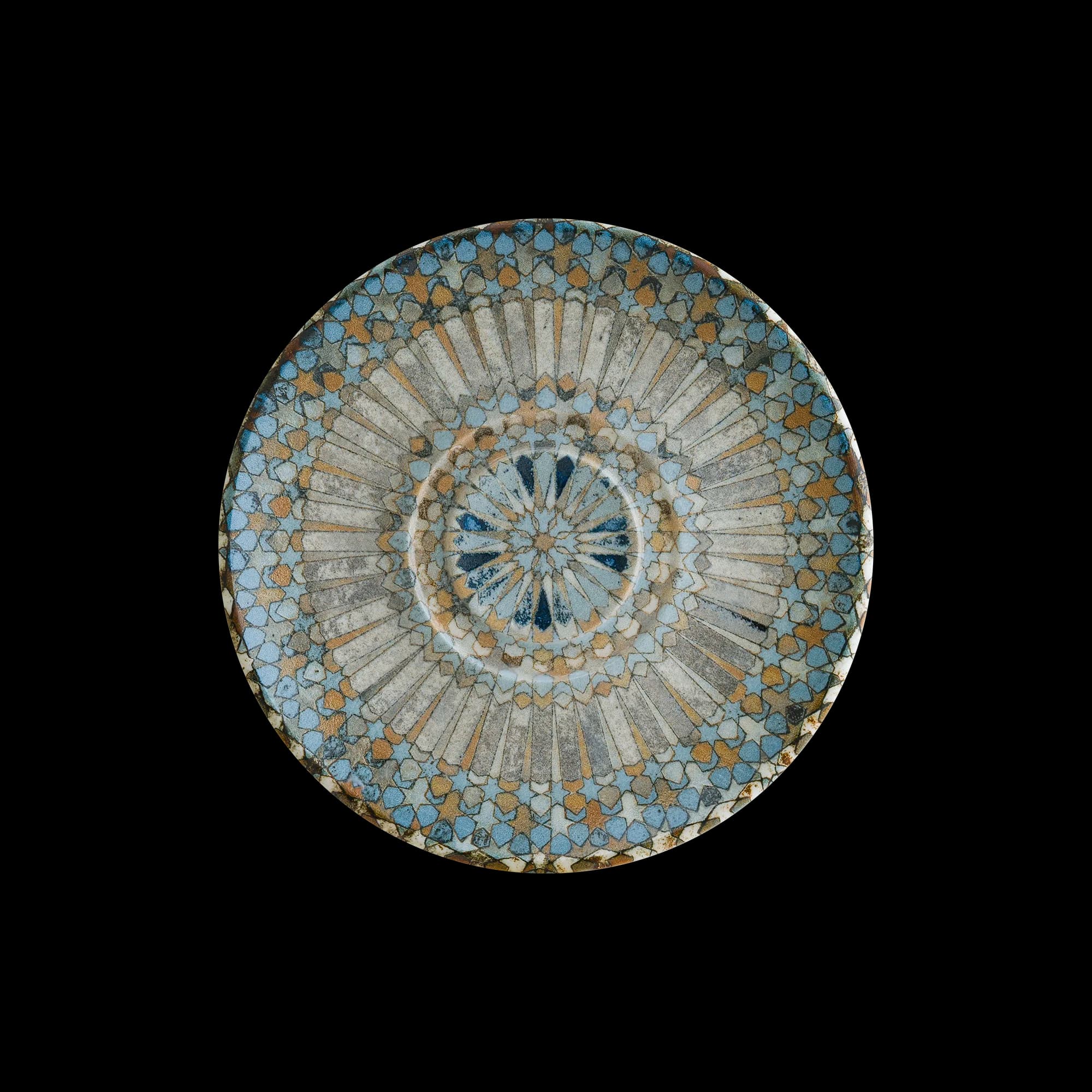 Luca Mosaic consomme plate 19 cm