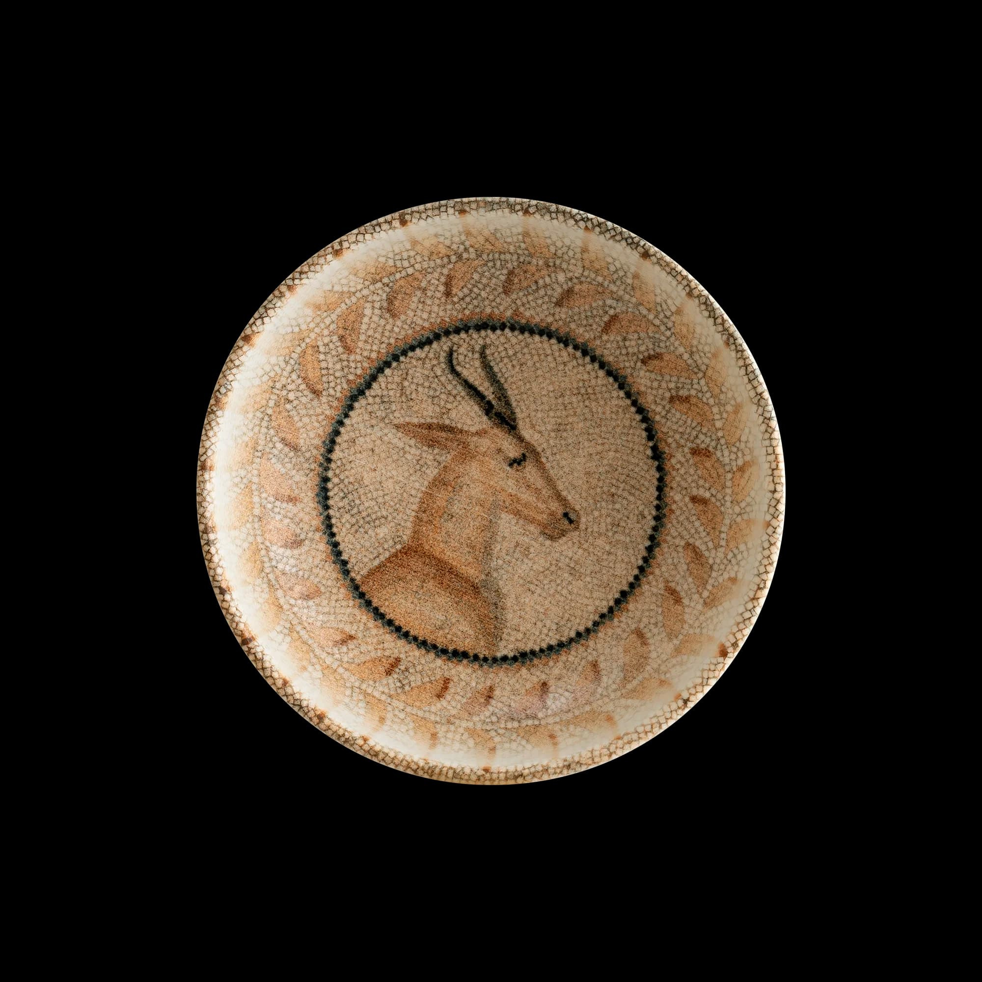Mesopotamia Deer 14 cm Hygge Bowl  400 cc