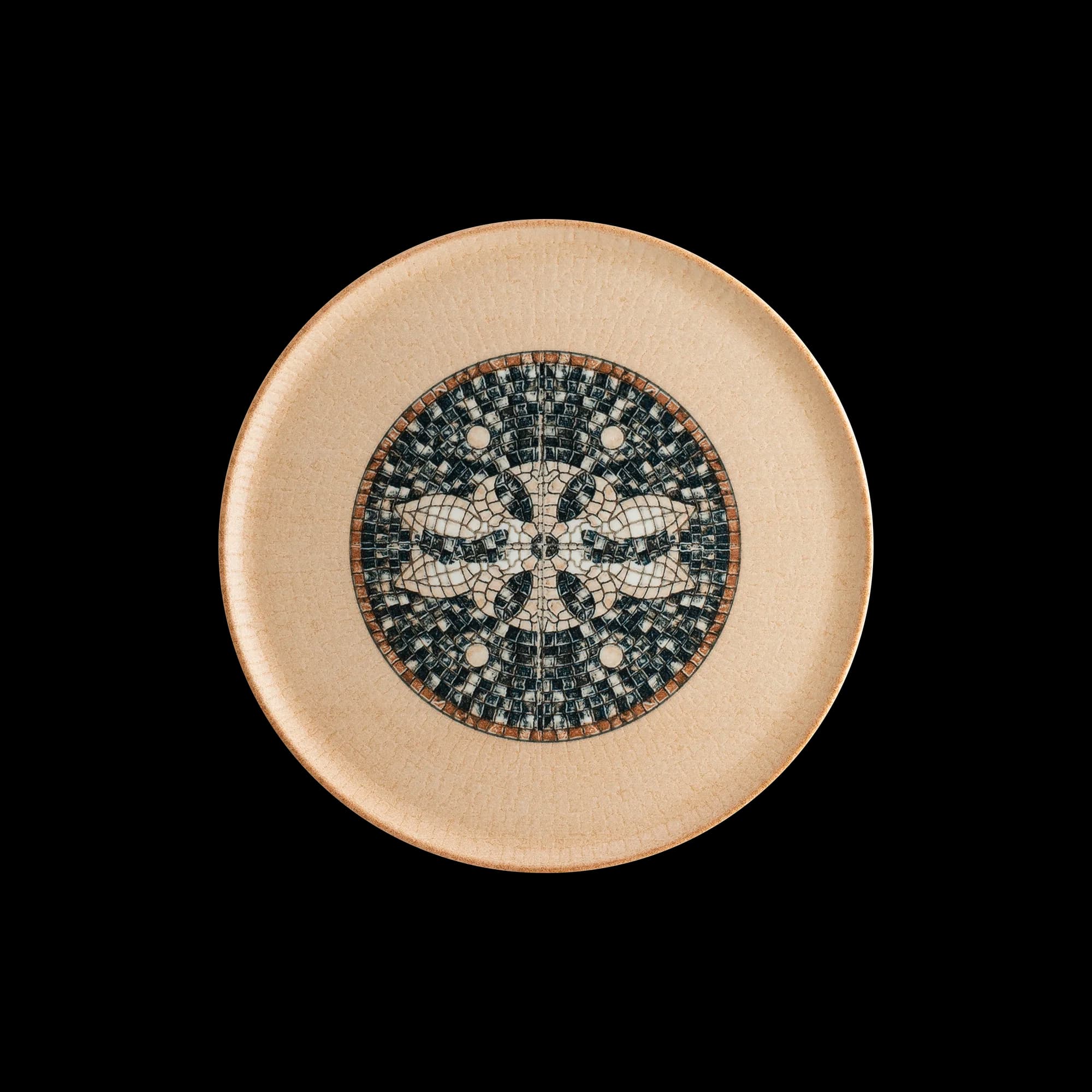 Mesopotamia Mosaic Wood Gourmet Flat Plate 32 cm