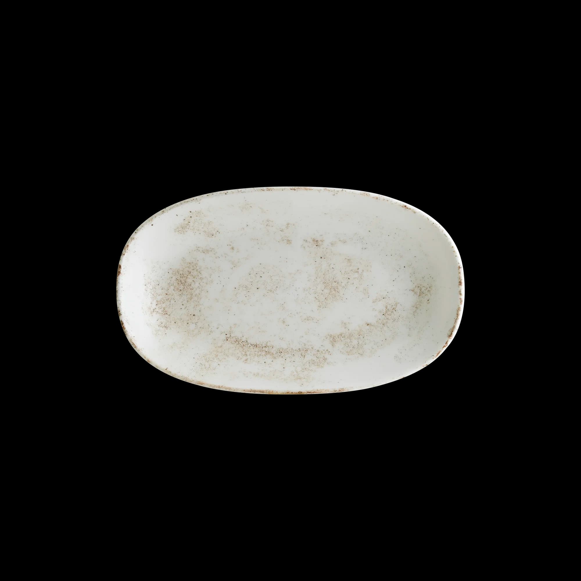 Nacrous Matt Gourmet Oval Plate 15*8.5 cm  95 cc
