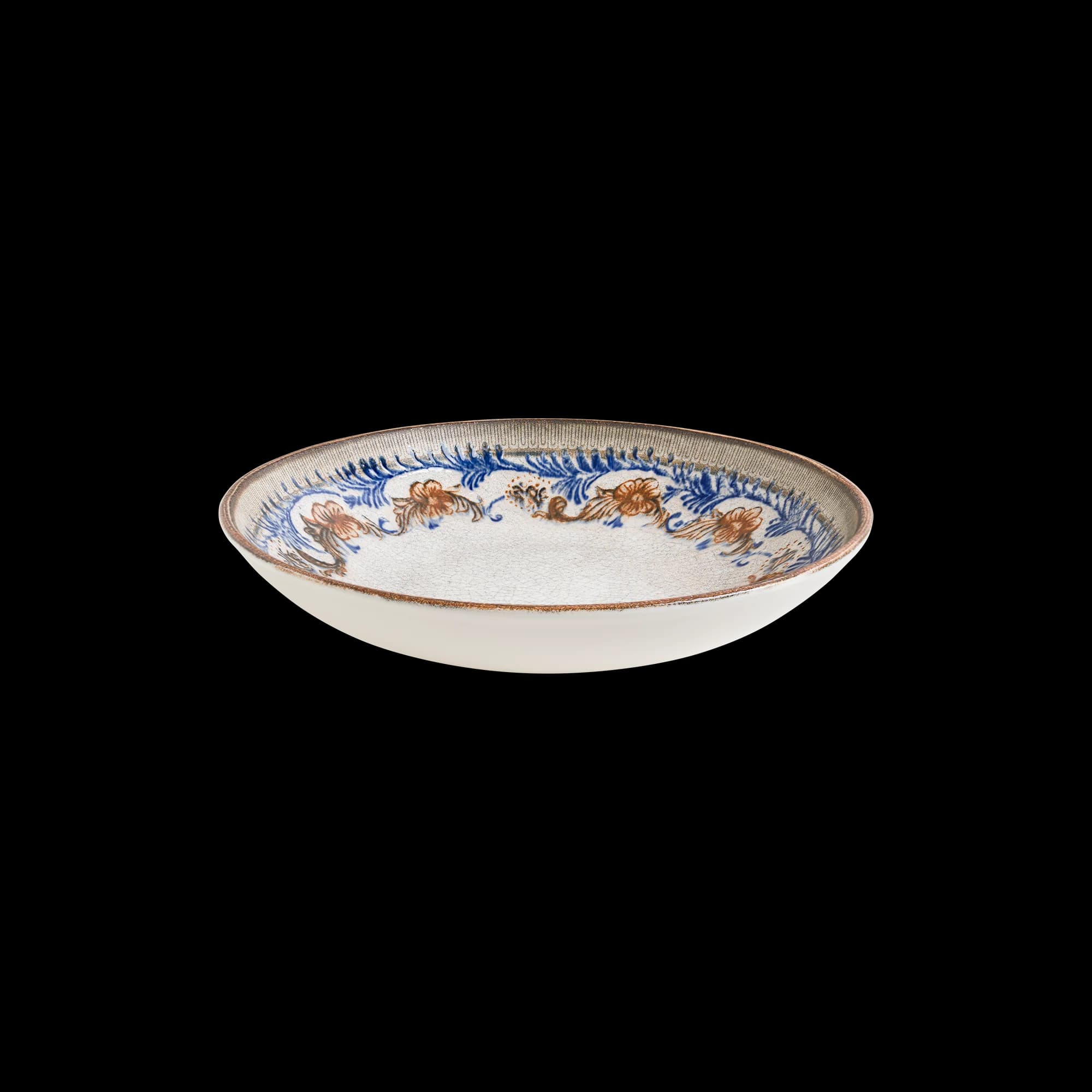 Retro Floral Bloom Deep Plate 23 cm 1000 cc
