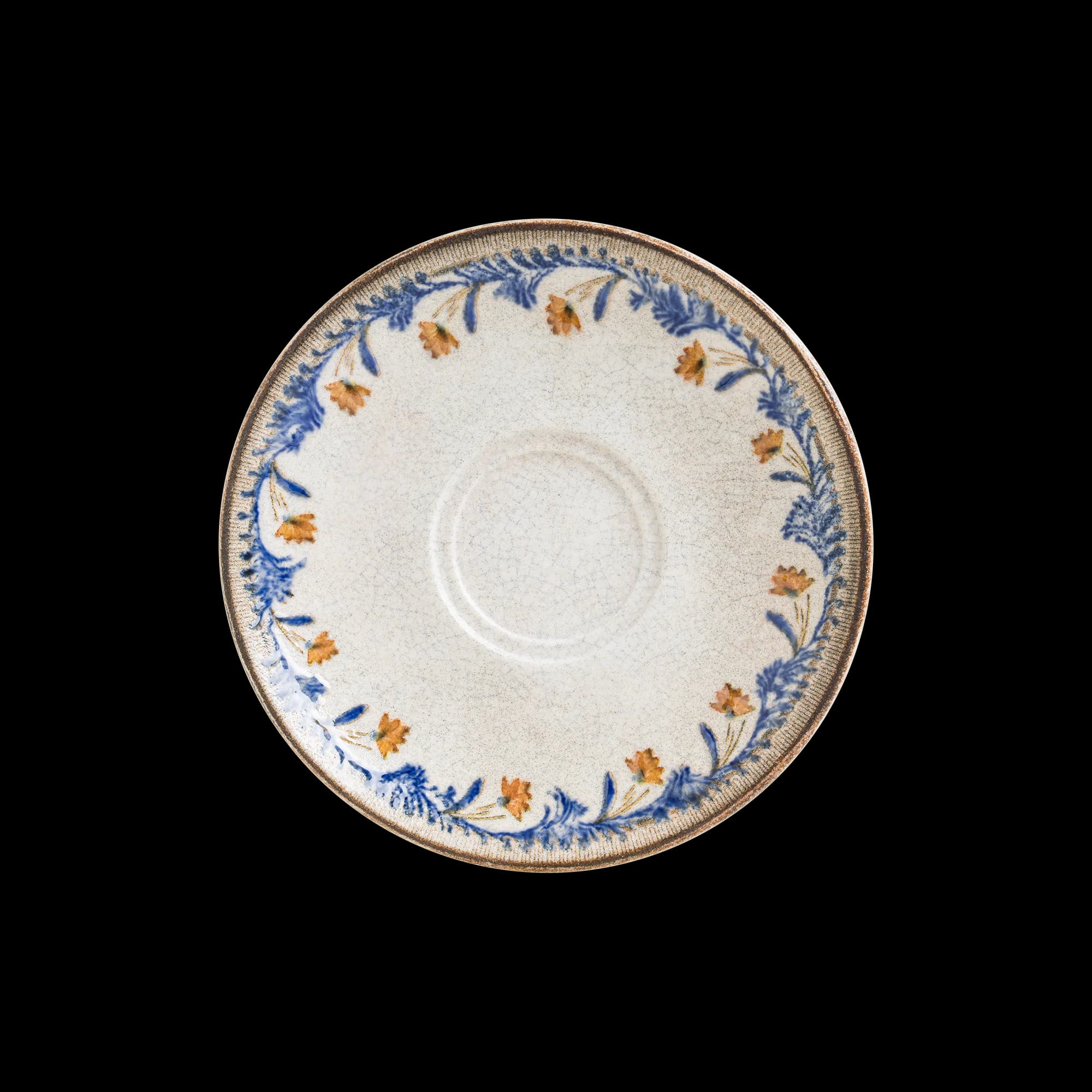 Retro Floral Gourmet Coffee Saucer 16 cm