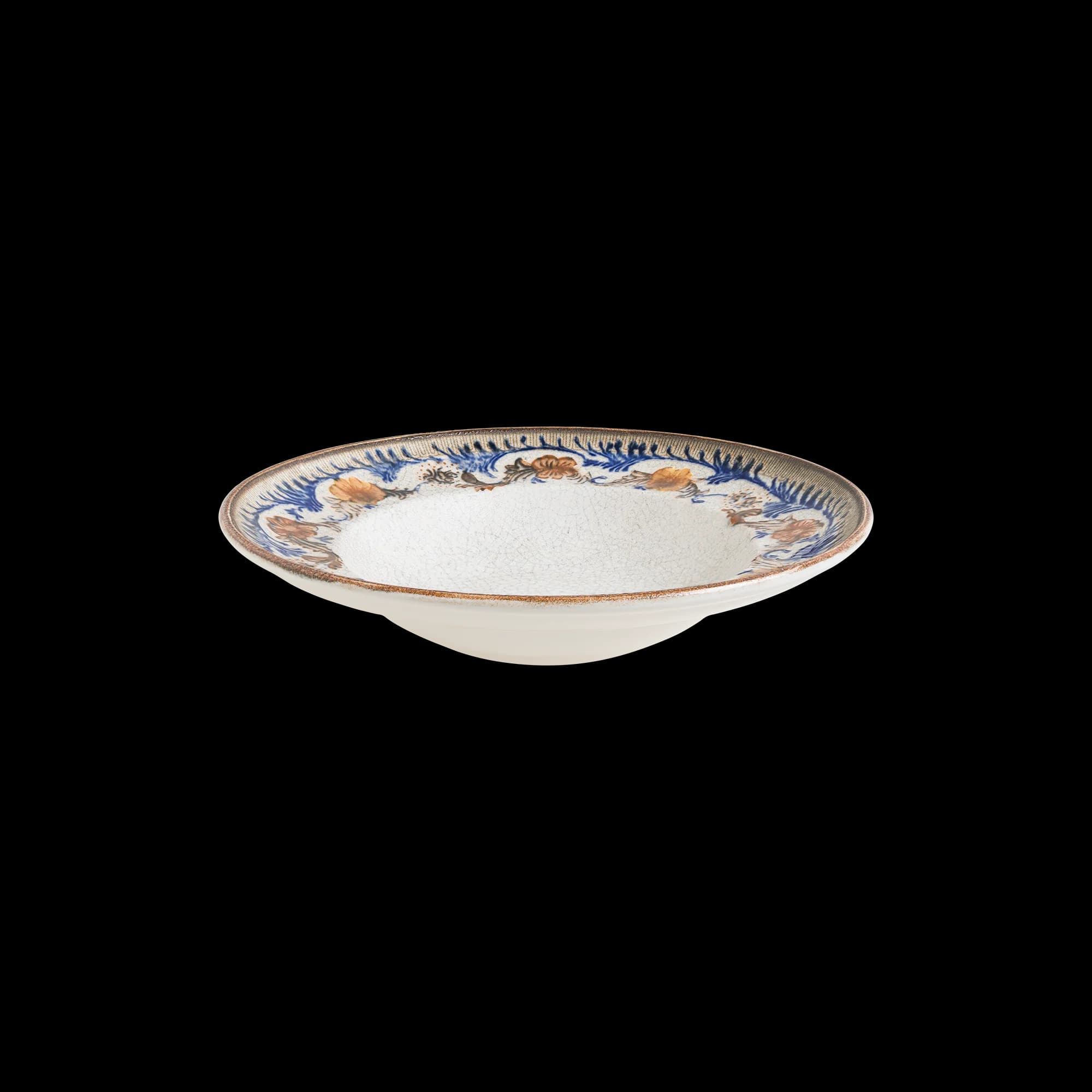 Retro Floral Gourmet Deep Plate 27 cm 450 cc