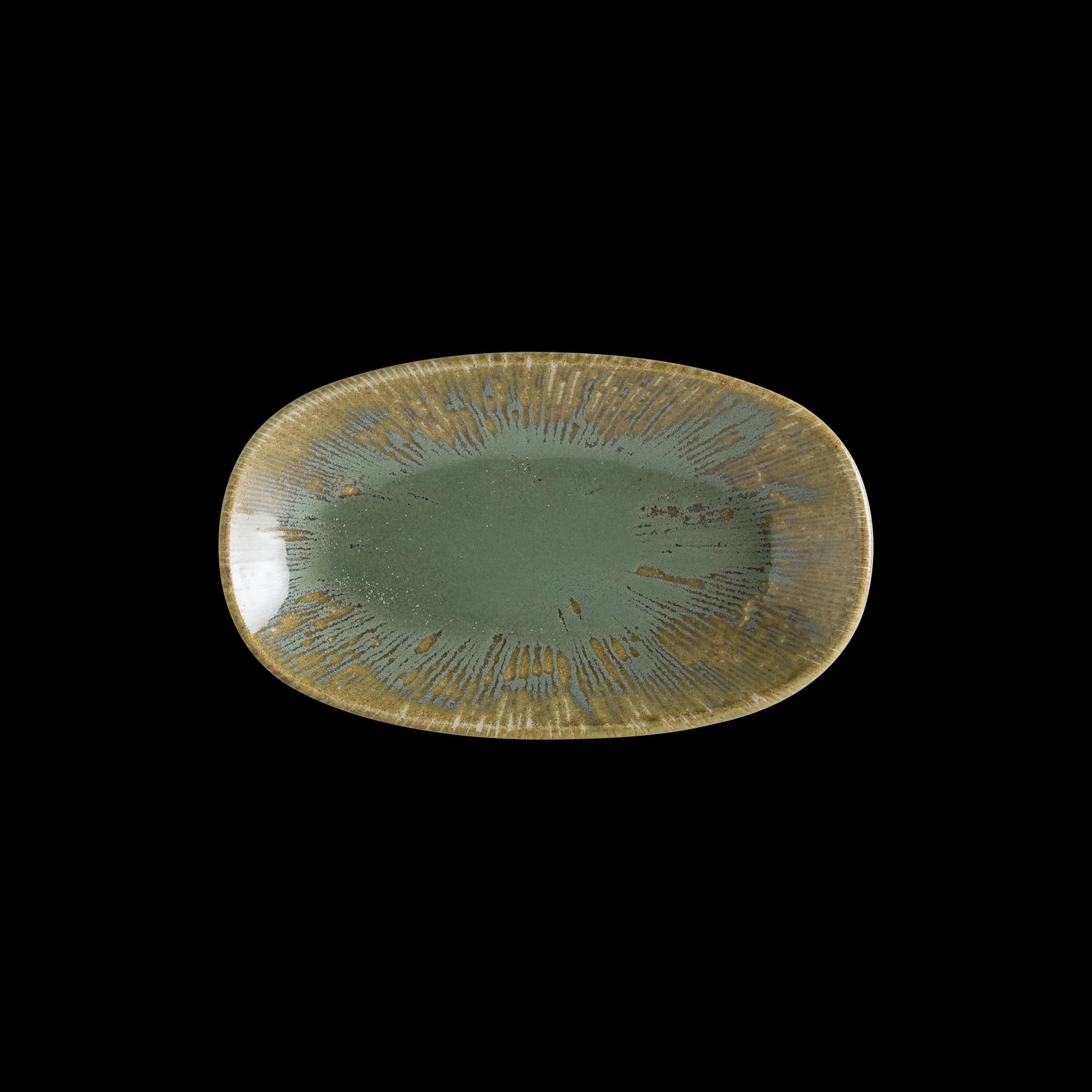 Sage Snell Gourmet Oval Plate 15*8.5 cm  95 cc