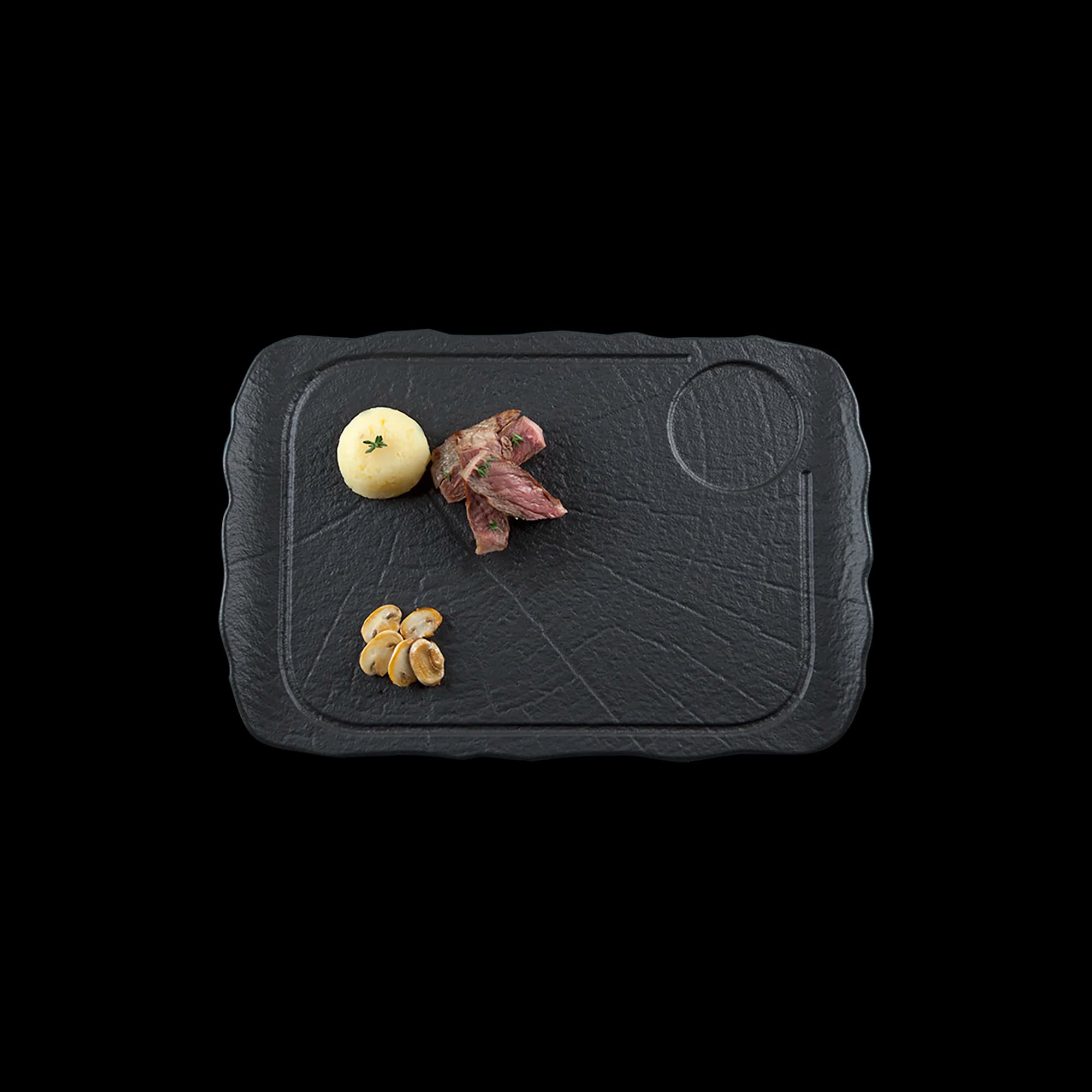 Shade Serving Plate 35*24 cm *