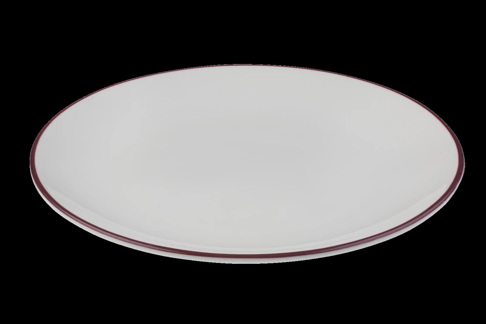 ID Fine Modest Maroon Lona Flat Plate 21 cm