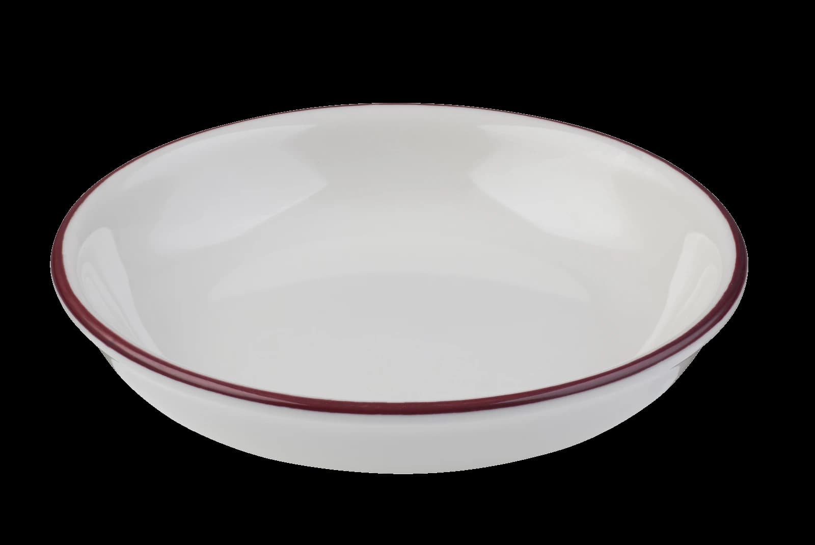 ID Fine Modest Maroon Lona Deep Plate 15 cm 240 cc