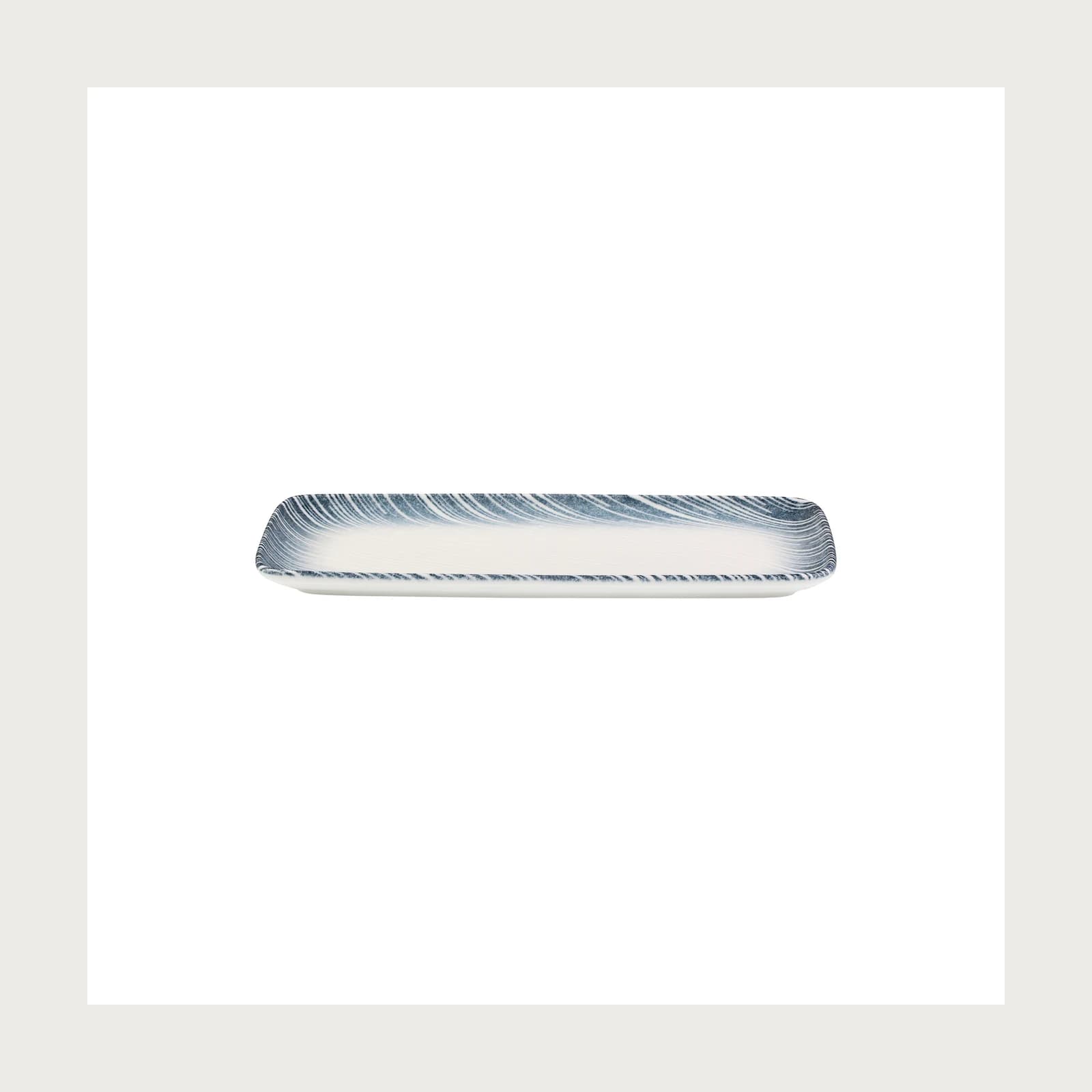 ID Fine Thin Blue Quadro Rectangular Plate 35 cm (34 * 16)