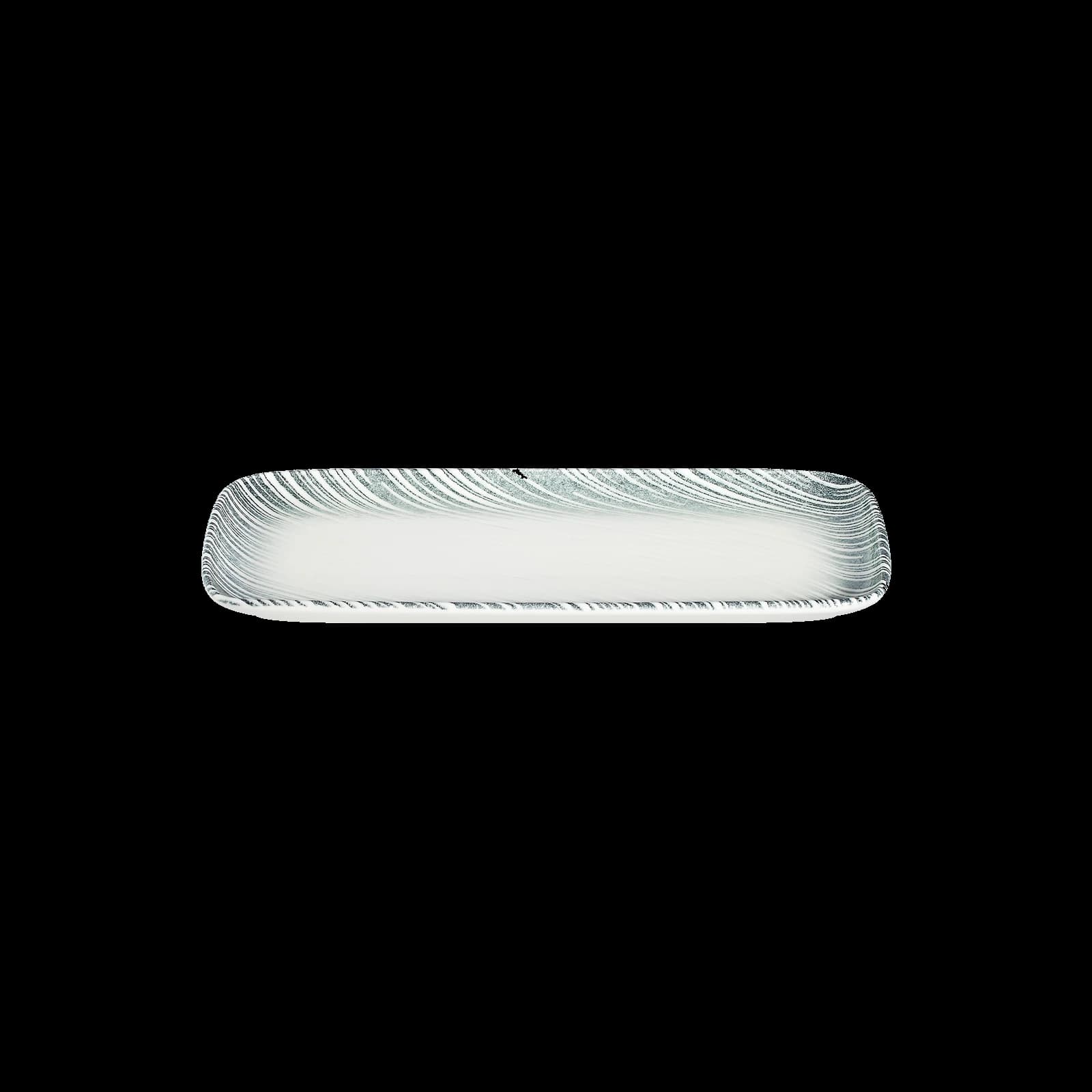 ID Fine Thin Grey Quadro Rectangular Plate 35 cm (34 * 16)