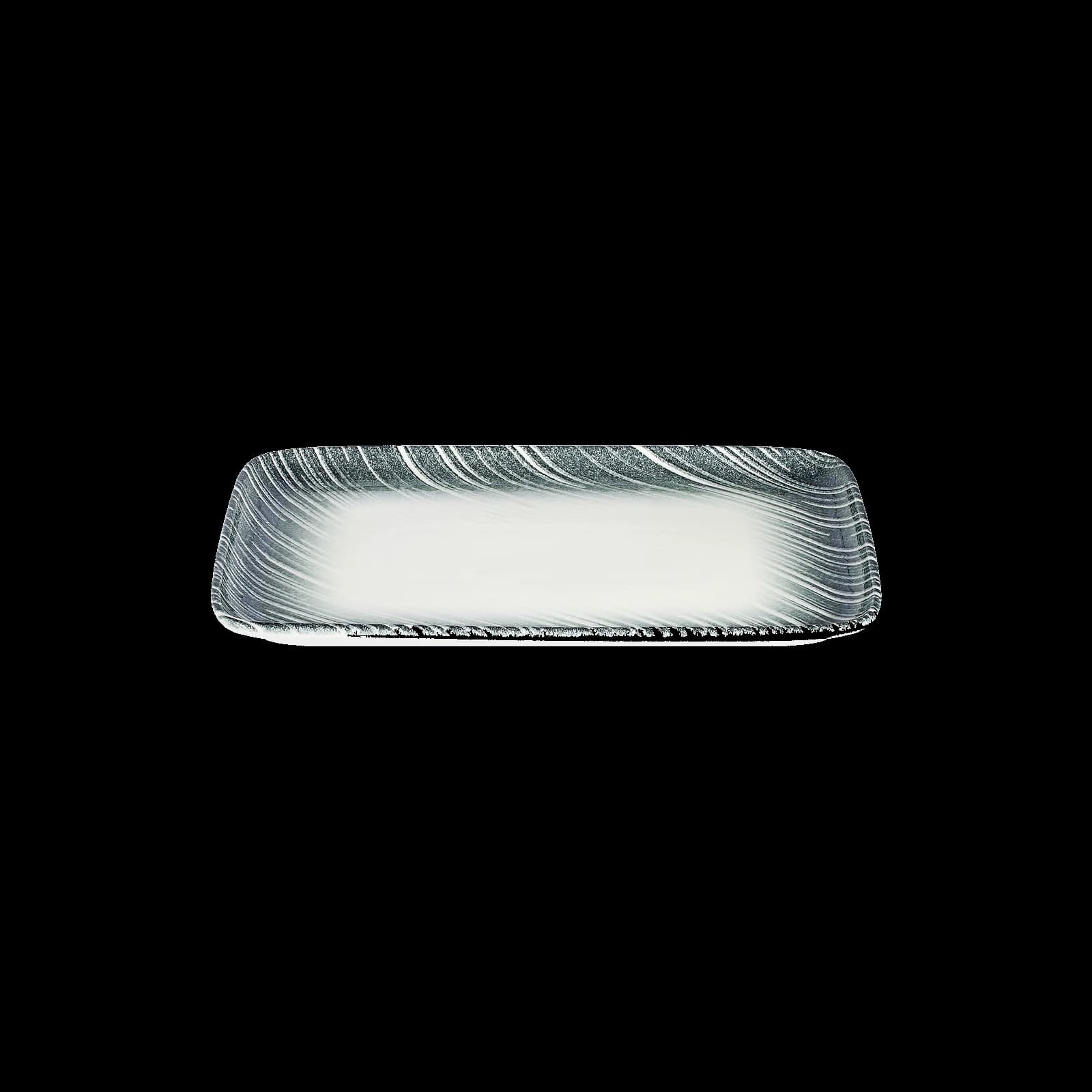 ID Fine Thin Grey Quadro Rectangular Plate 37 cm (33 * 23)