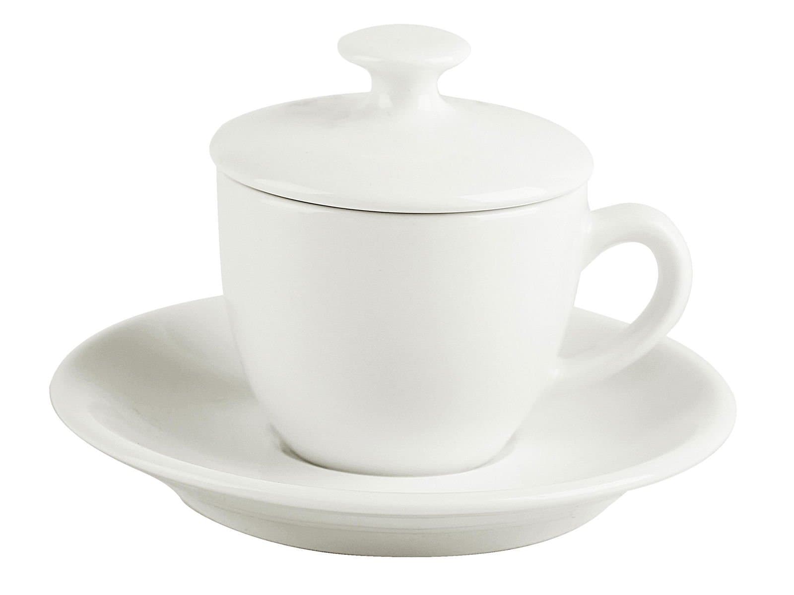 Porland Soley Alumilite Coffee Cup with Lid & Plate 80cc 12 Pieces