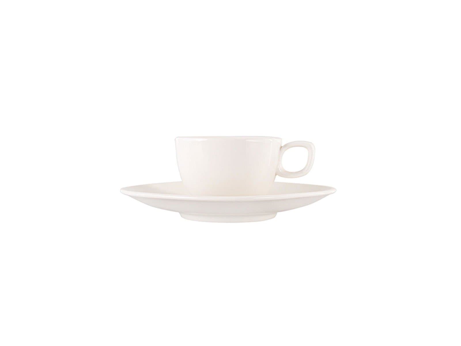 Porland Perspective Alumilite Saucer Tea Cup 285cc 6 Pieces