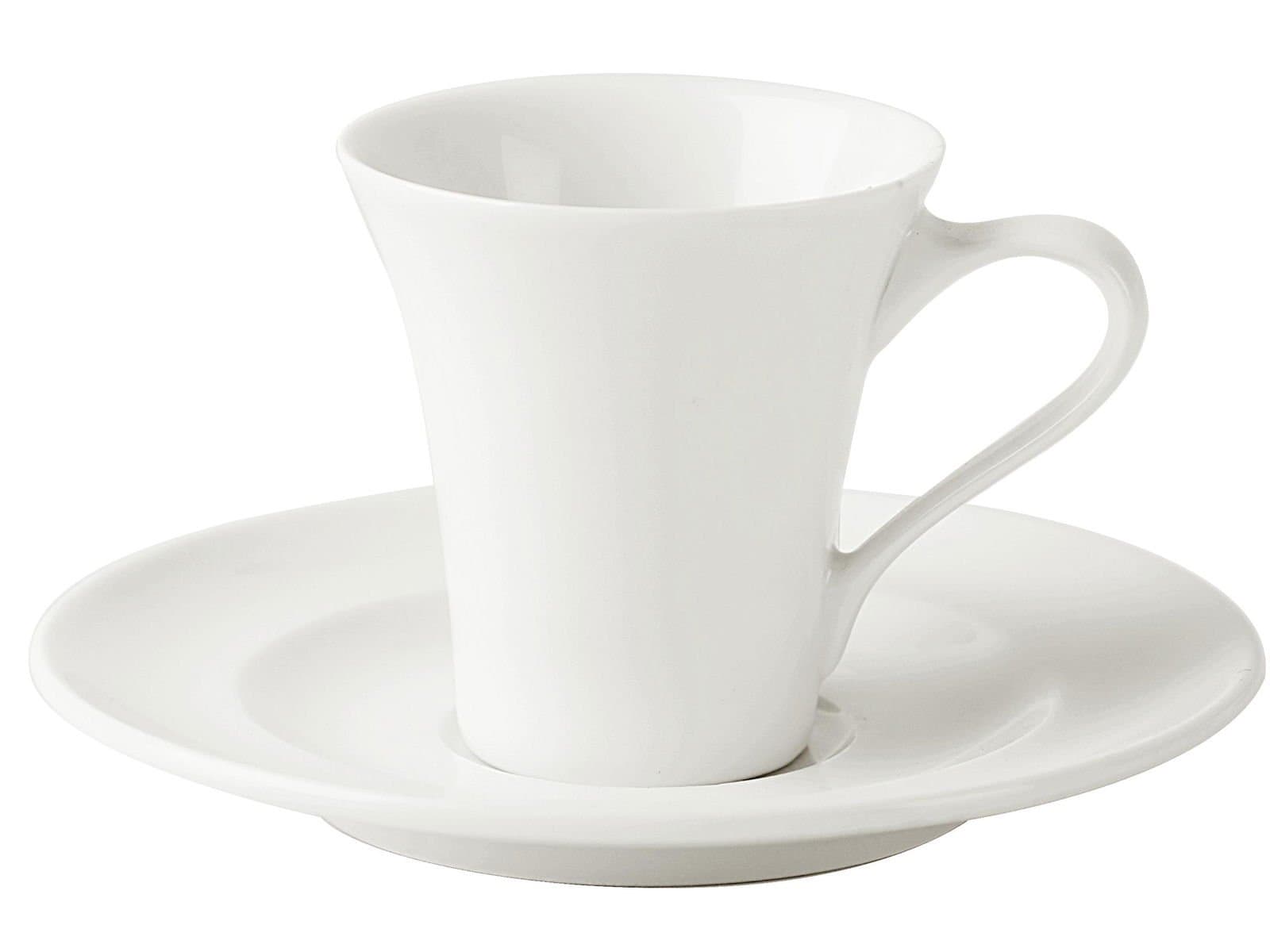 Porland Finesse Alumilite Coffee Cup with Saucer 60cc 6 Pieces