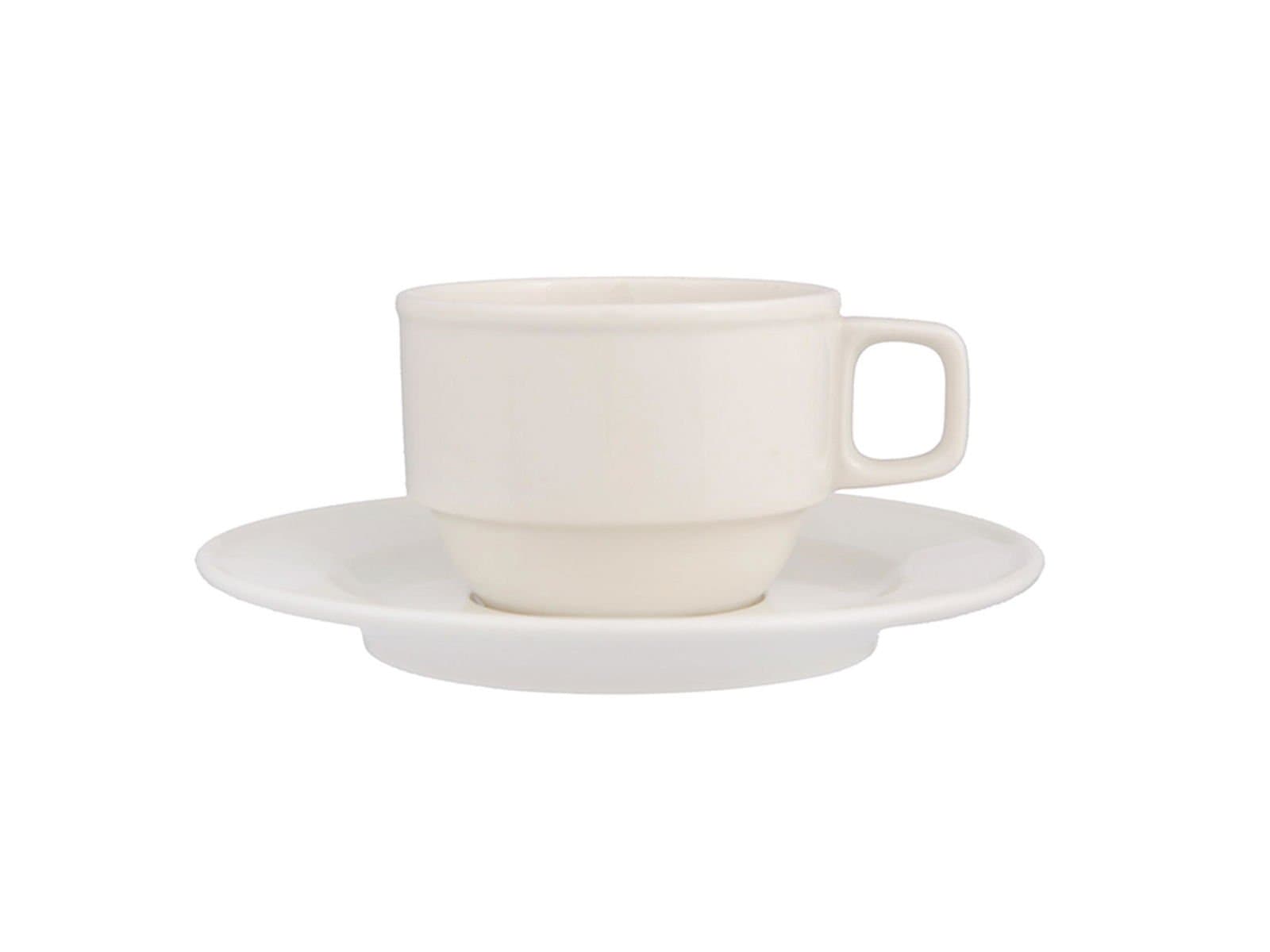 Porland Classic Alumilite Saucer Tea Cup 200cc 6 Pieces