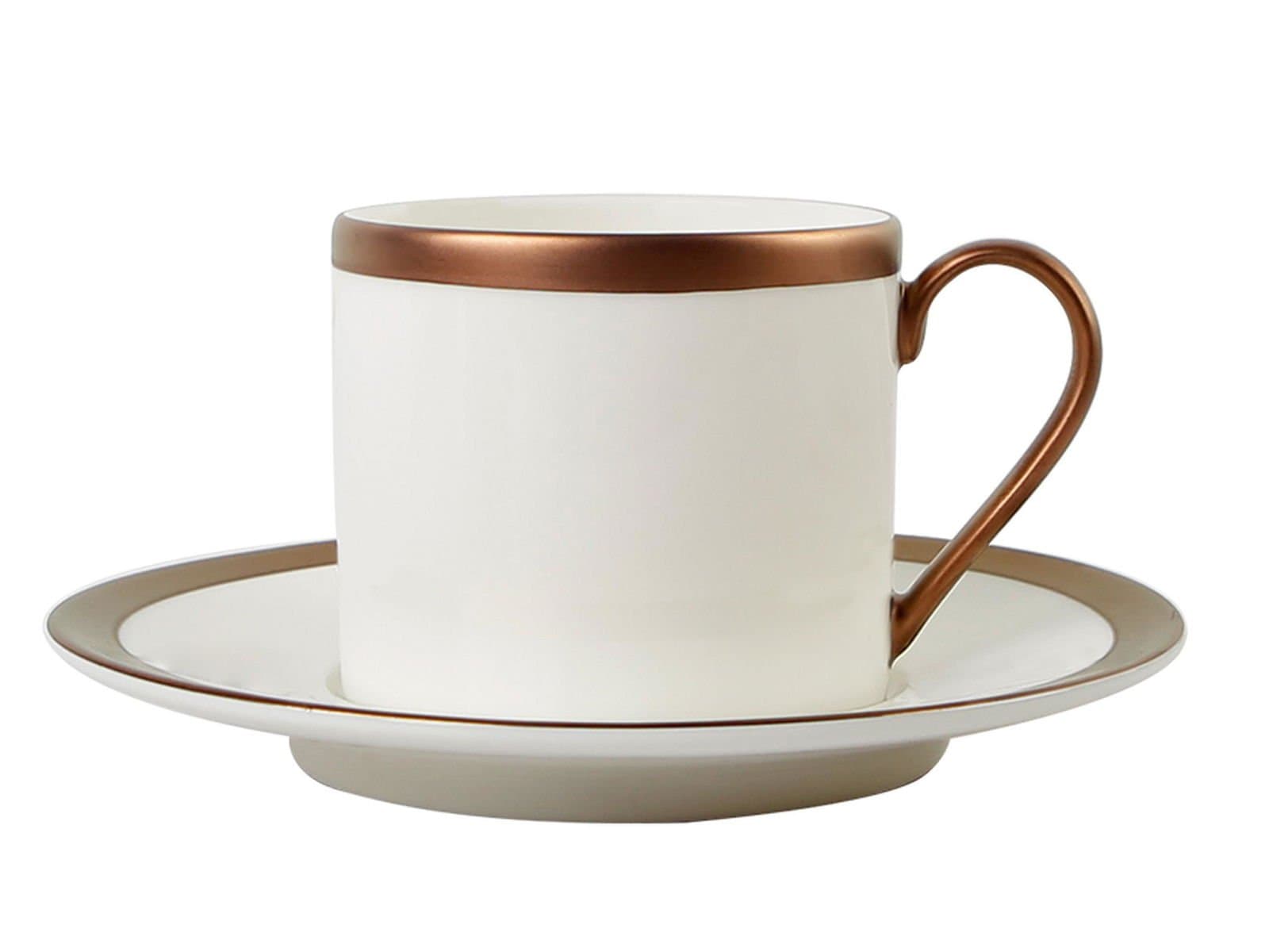 Porland Copper Line Saucer Tea Cup 180cc 6 pieces