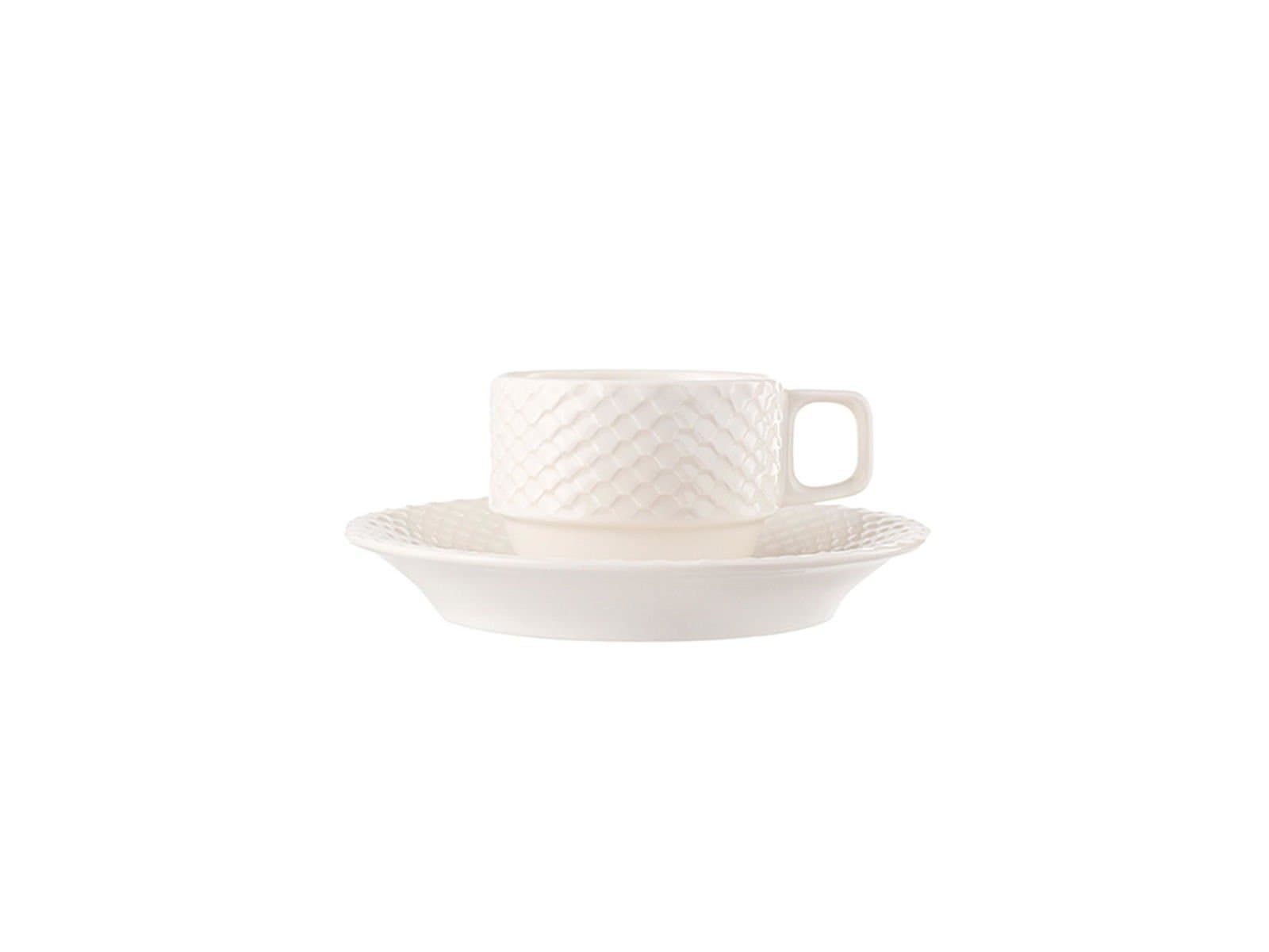 Porland Aqua Alumilite Saucer Tea Cup 200cc 6 pieces