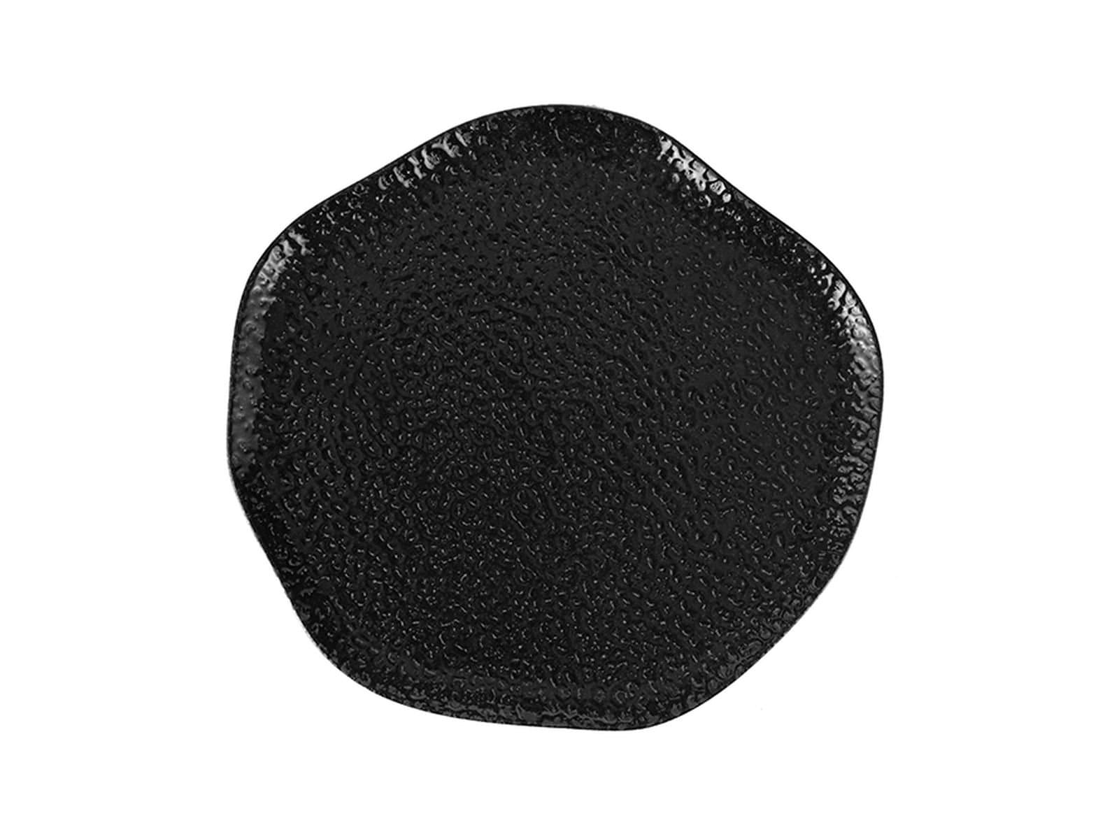 Porland Ethos Black Moss Flat Plate 21cm 6 pieces