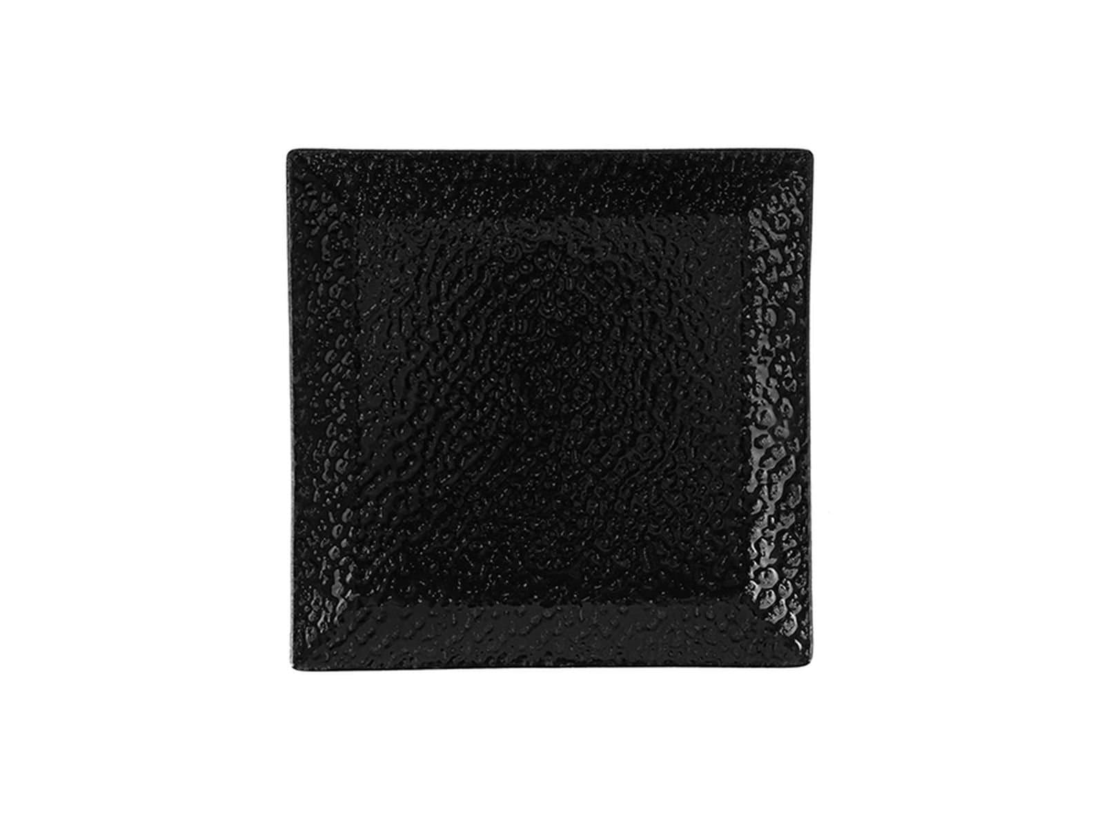 Porland Ethos Black Moss Flat Plate 19x19cm 6 pieces