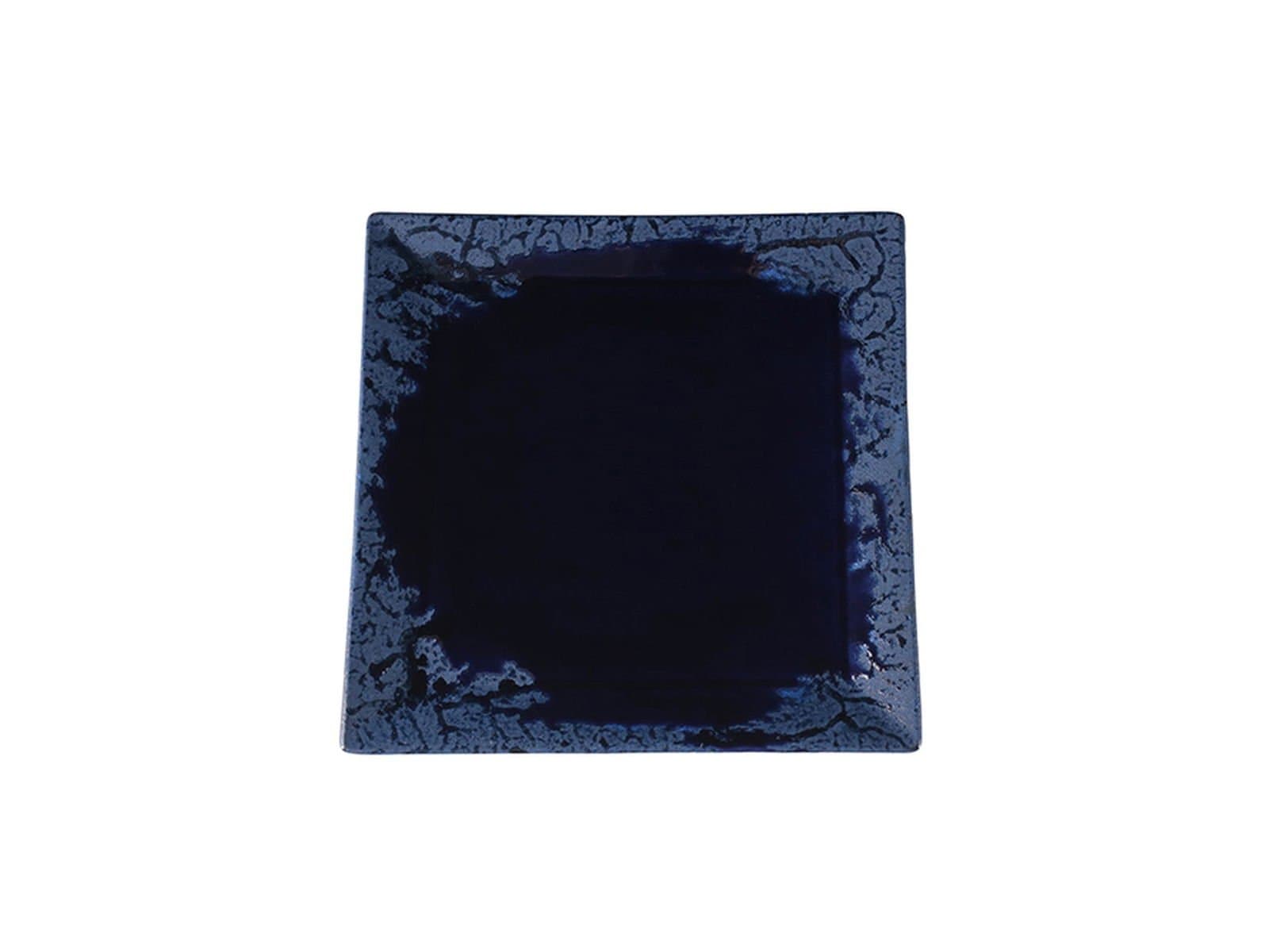 Porland Ethos Root Blue Flat Plate 19x19cm 6 pieces