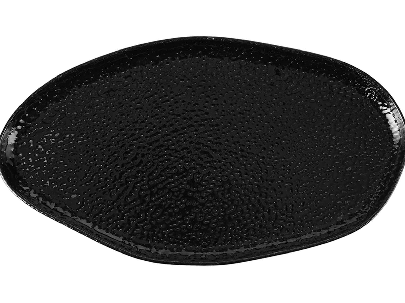 Porland Ethos Black Moss Boat Plate 31cm 6 pieces