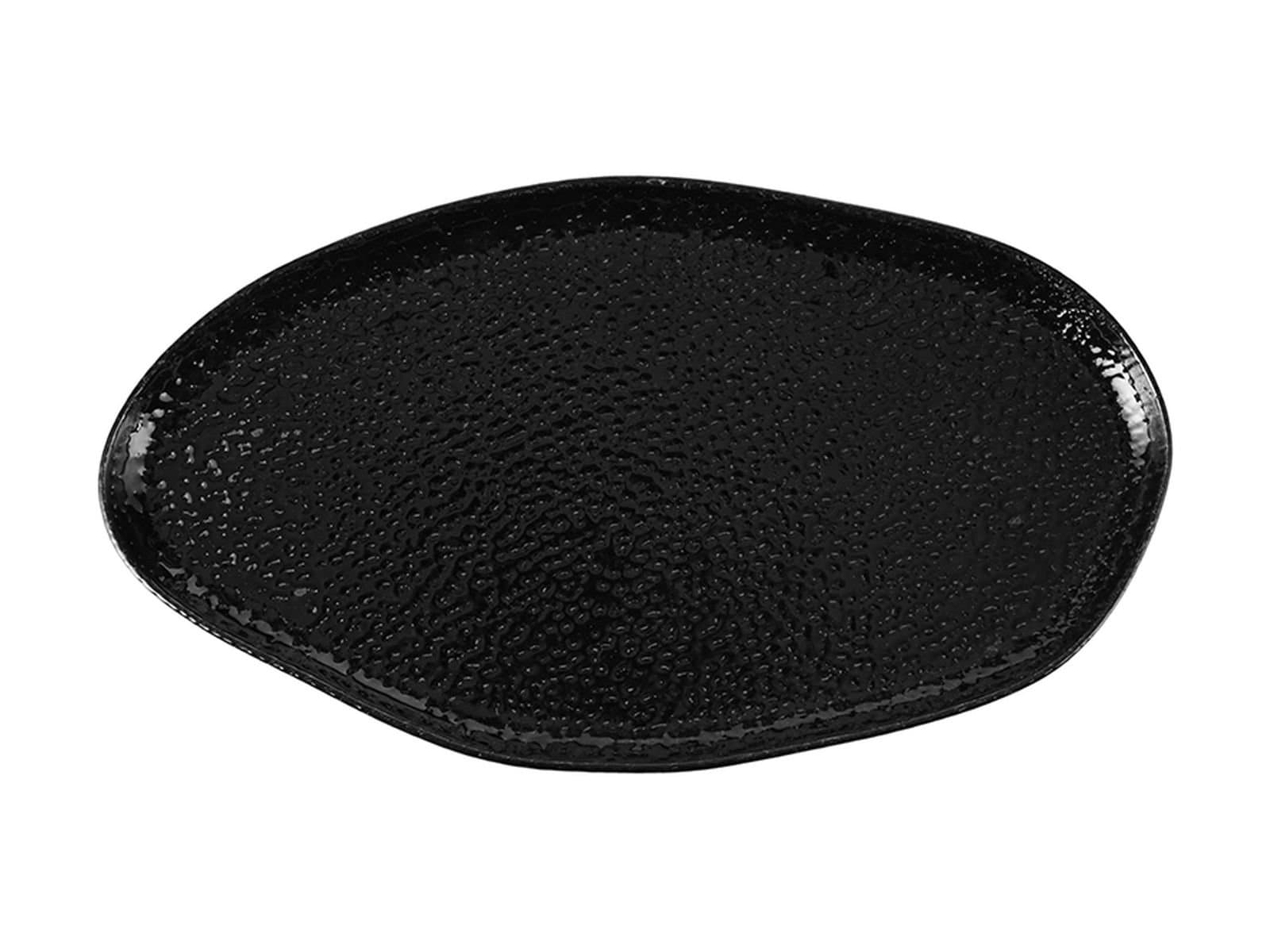 Porland Ethos Black Moss Boat Plate 27cm 6 pieces