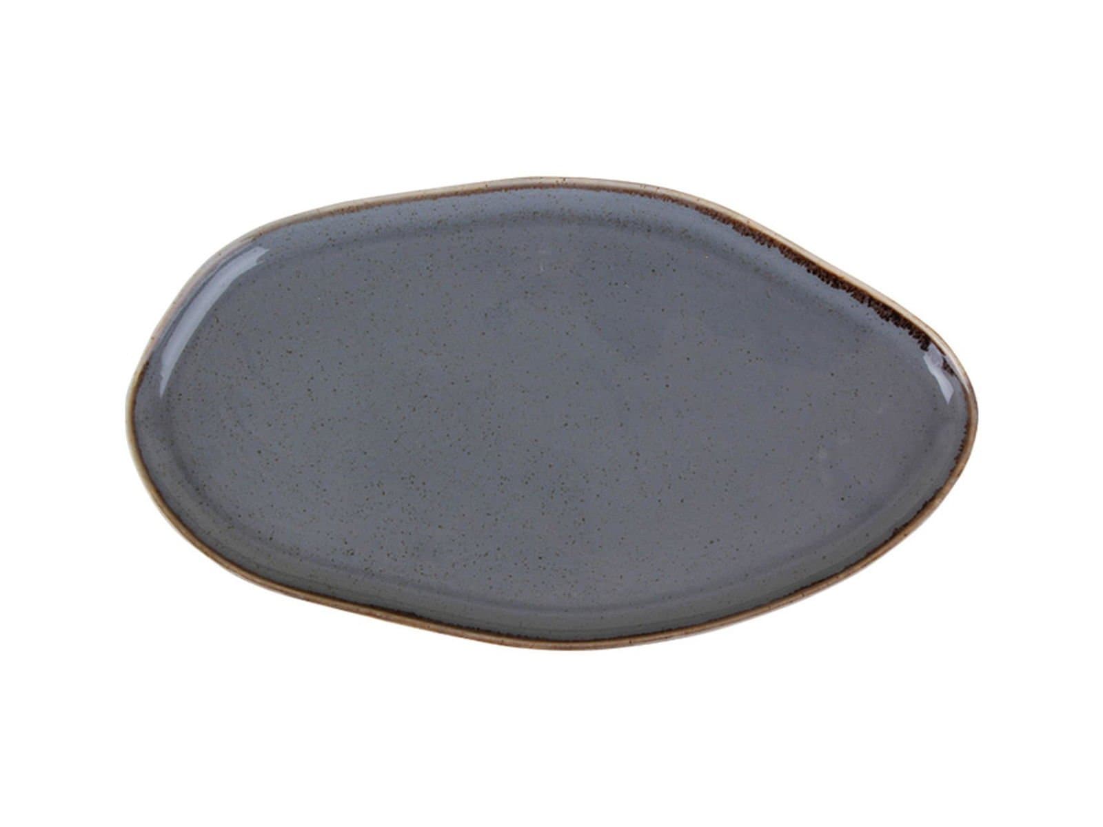 Porland Pure Seasons Dark Grey Boat Plate 27cm 2 pieces