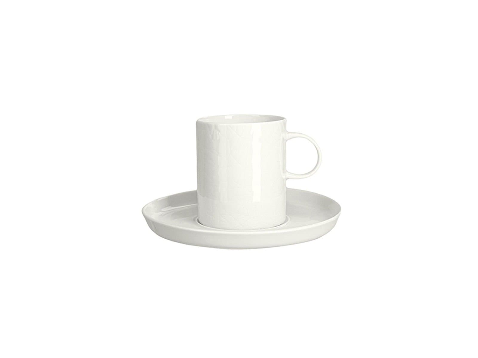 Porland Illusion Alumilite Coffee Cup with Saucer 85cc 6 pieces