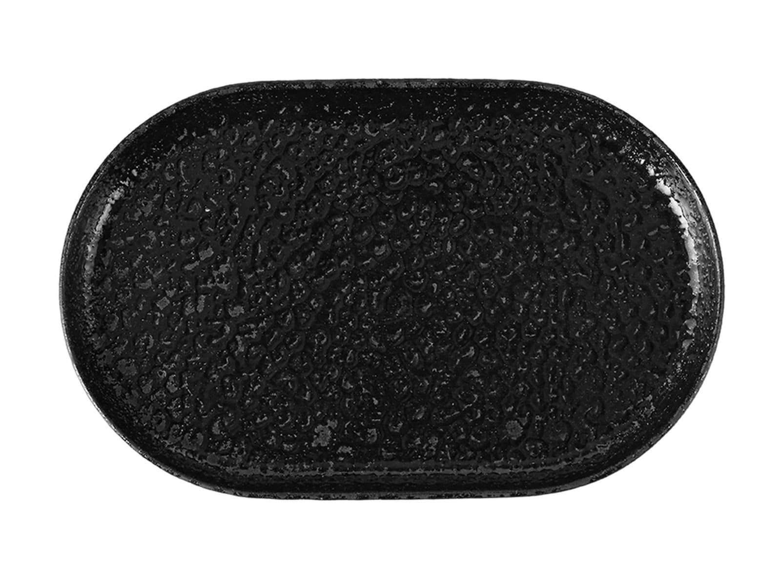 Porland Ethos Black Moss Boat Plate 28cm 6 pieces