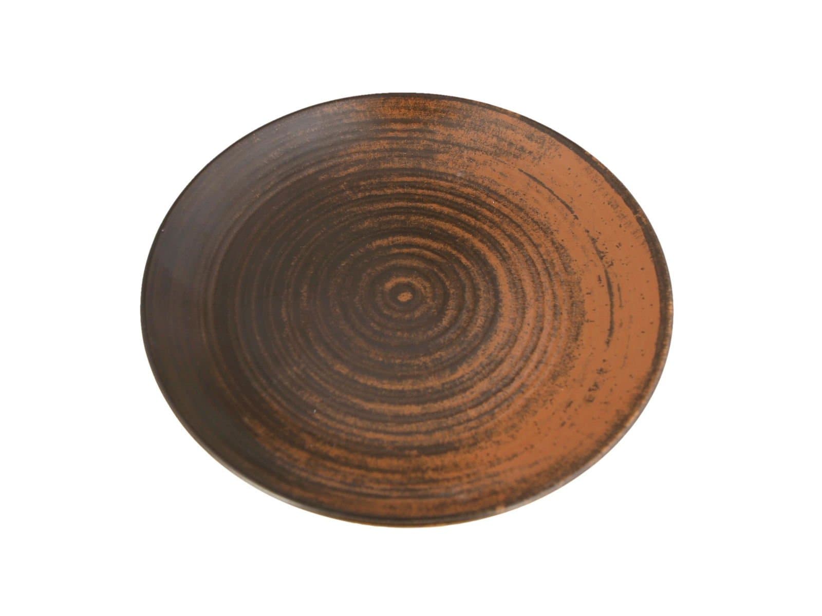 Porland Lykke Brown Flat Plate 25cm 6 pieces