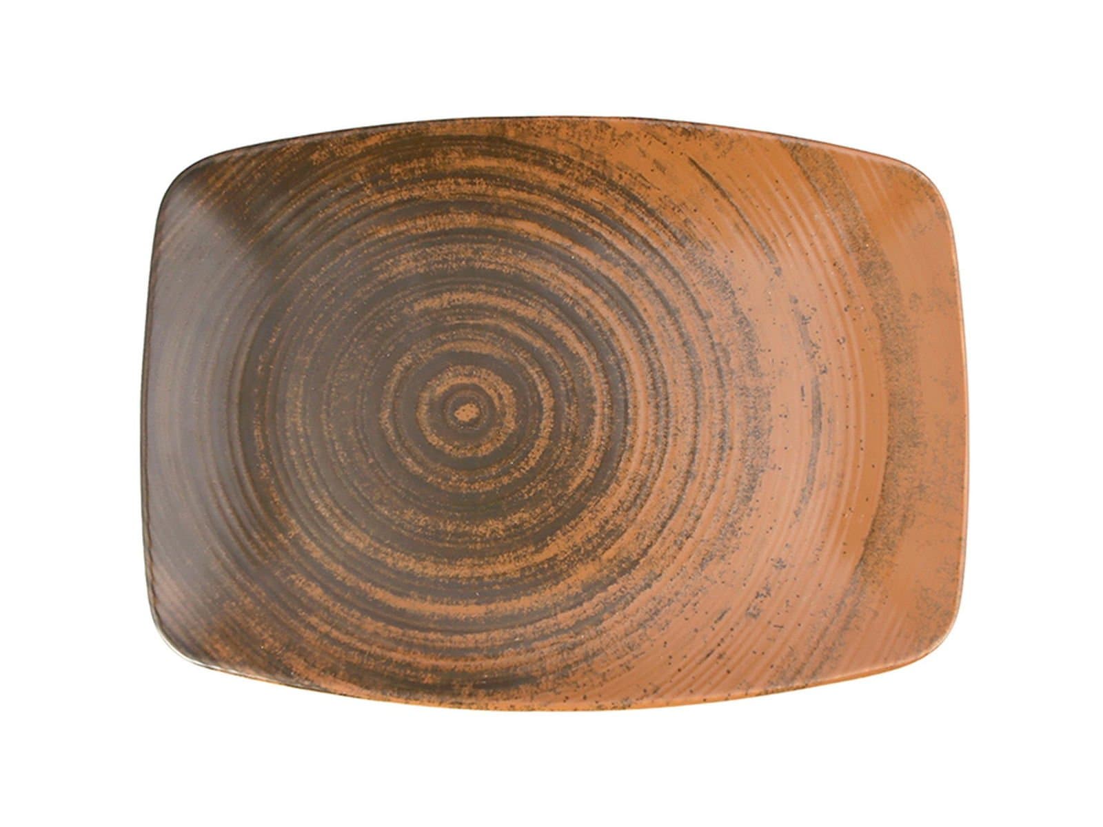 Porland Lykke Brown Boat Plate 27cm 6 pieces