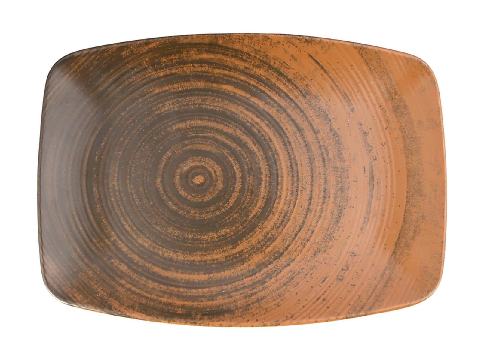 Porland Lykke Brown Boat Plate 32cm 6 pieces